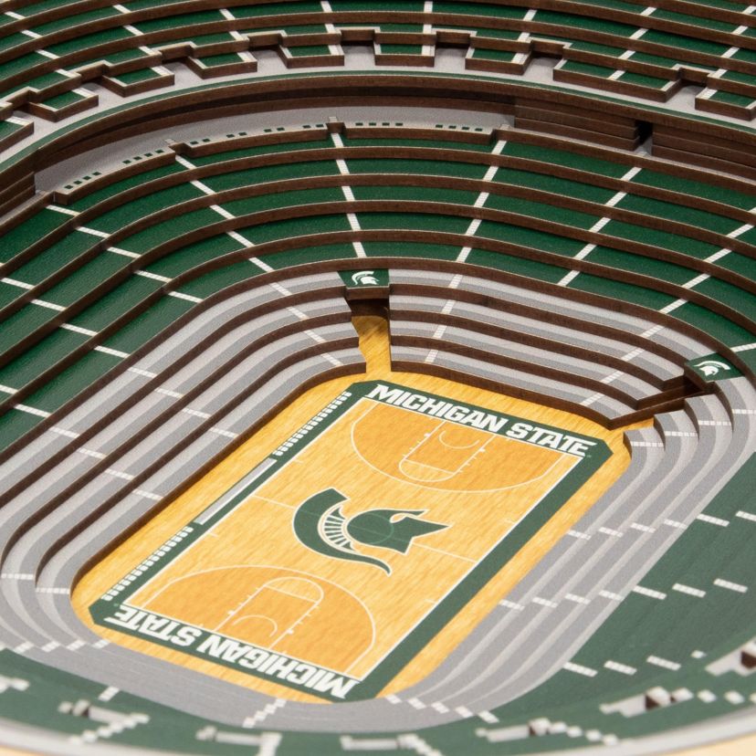 YouTheFan NCAA Michigan State Spartans BB 25-Layer StadiumViews 3D Wall Art - Breslin Center