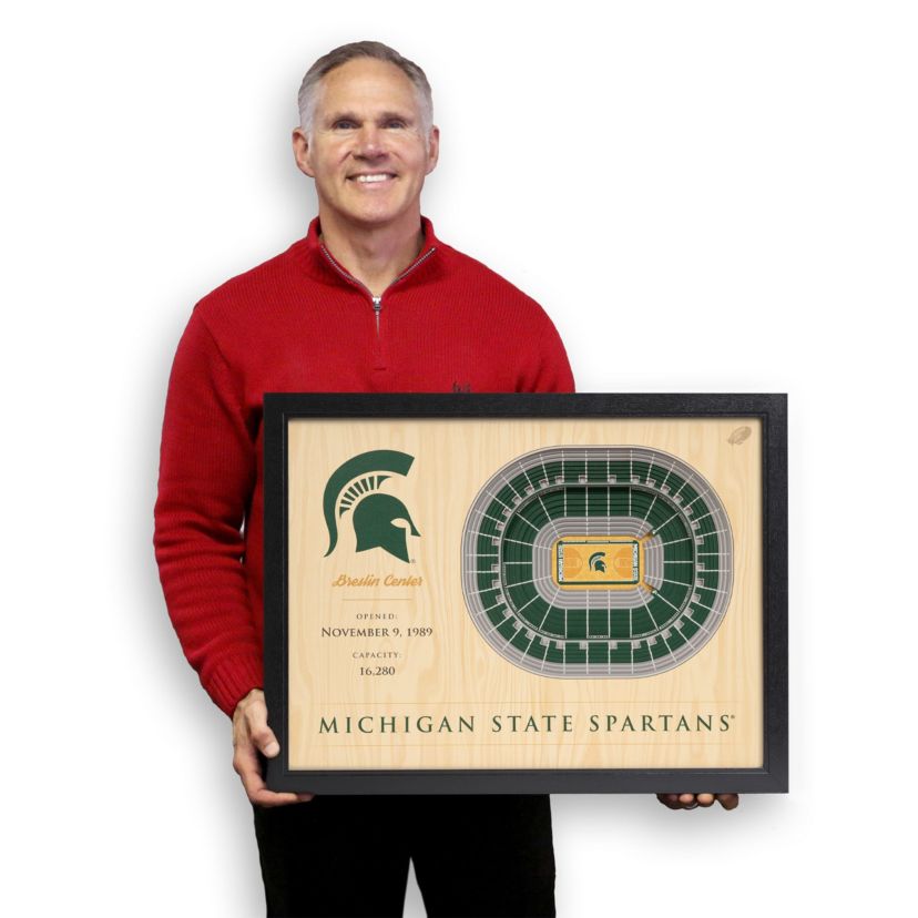 YouTheFan NCAA Michigan State Spartans BB 25-Layer StadiumViews 3D Wall Art - Breslin Center