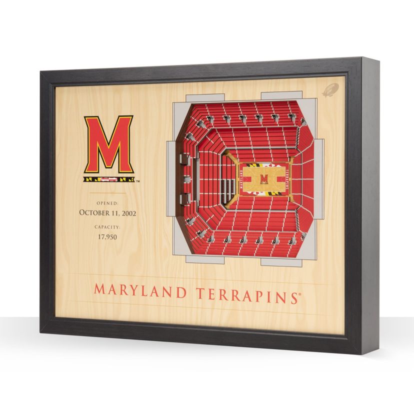 YouTheFan NCAA Maryland Terrapins BB 25-Layer StadiumViews 3D Wall Art - XFINITY Center