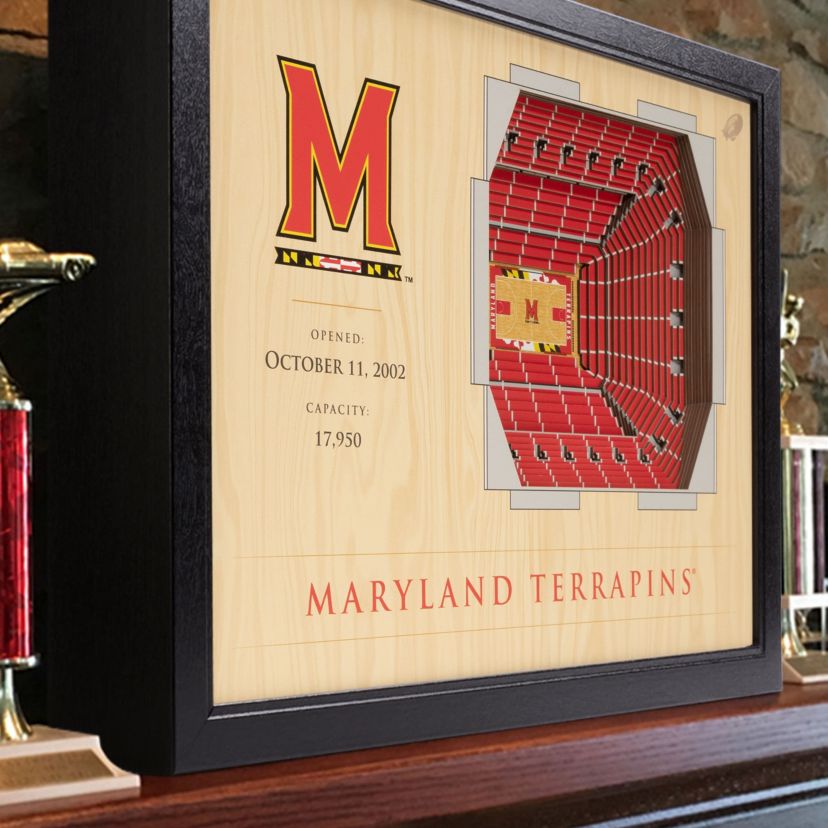 YouTheFan NCAA Maryland Terrapins BB 25-Layer StadiumViews 3D Wall Art - XFINITY Center