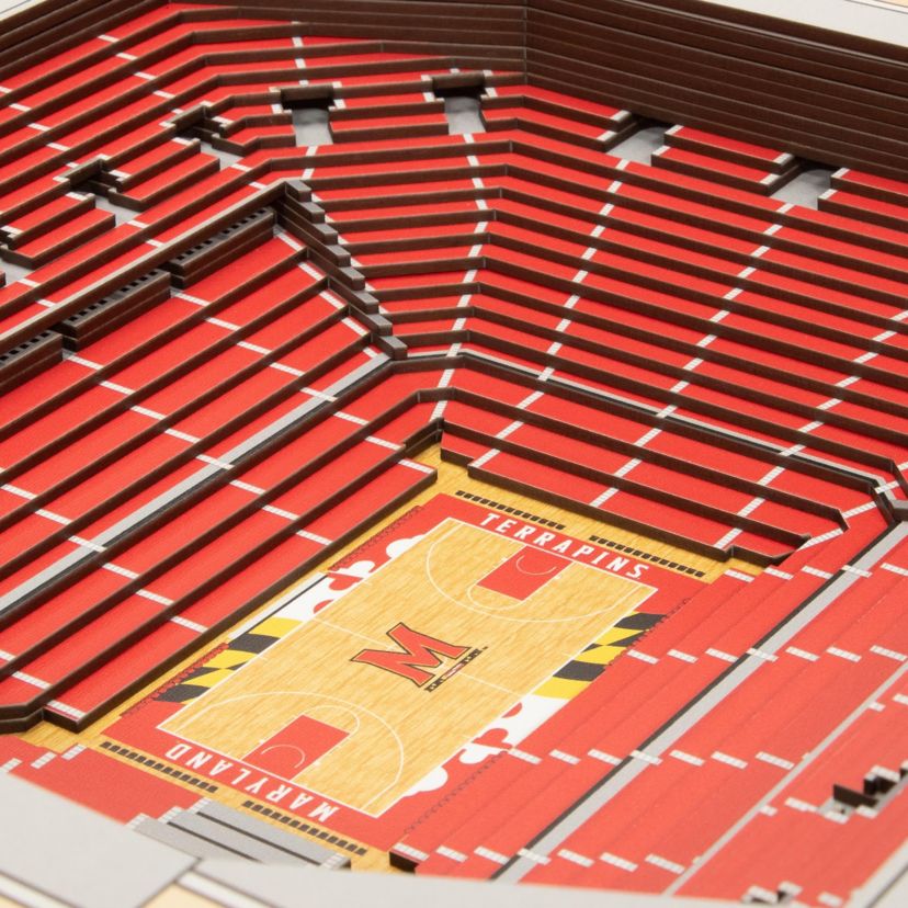 YouTheFan NCAA Maryland Terrapins BB 25-Layer StadiumViews 3D Wall Art - XFINITY Center