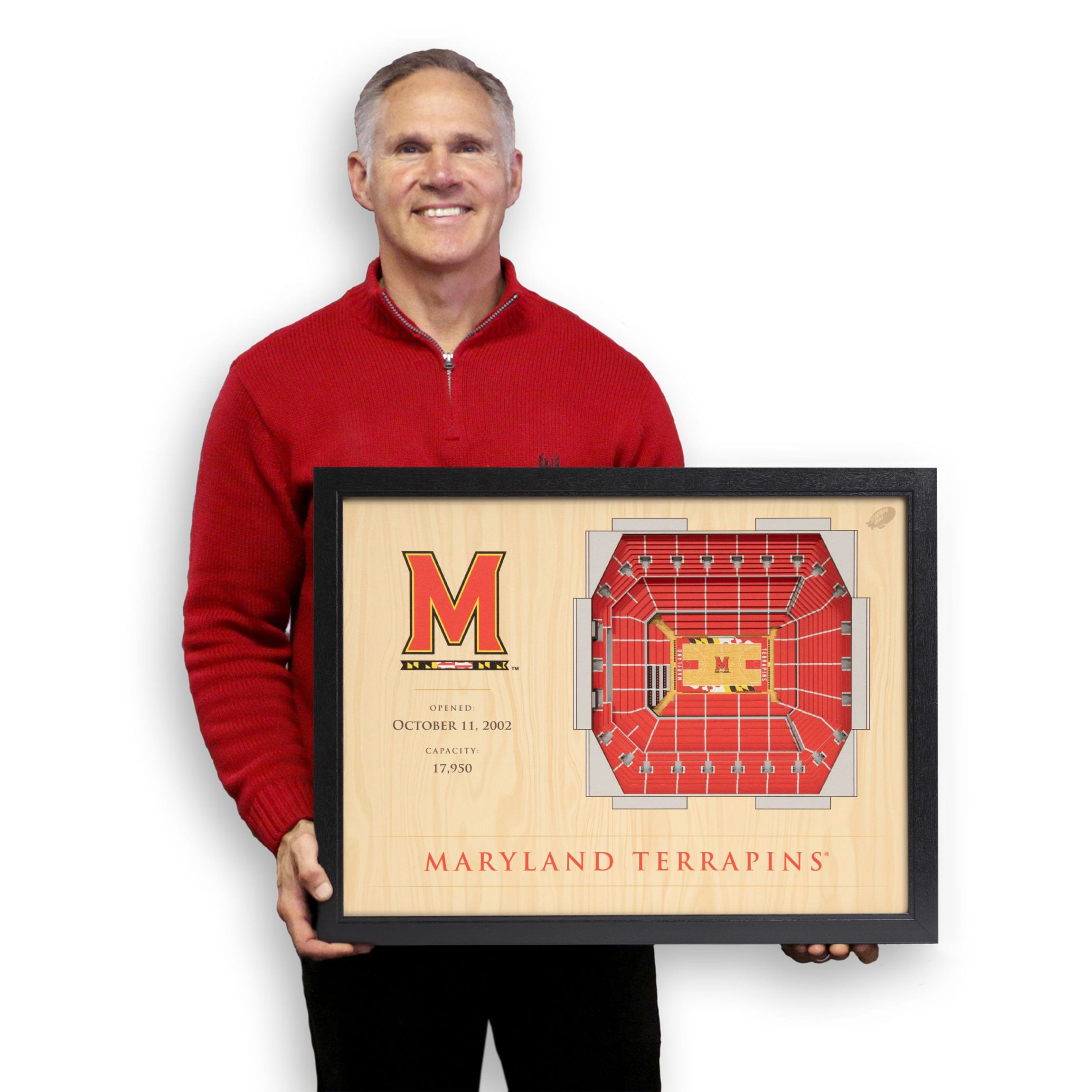 YouTheFan NCAA Maryland Terrapins BB 25-Layer StadiumViews 3D Wall Art - XFINITY Center