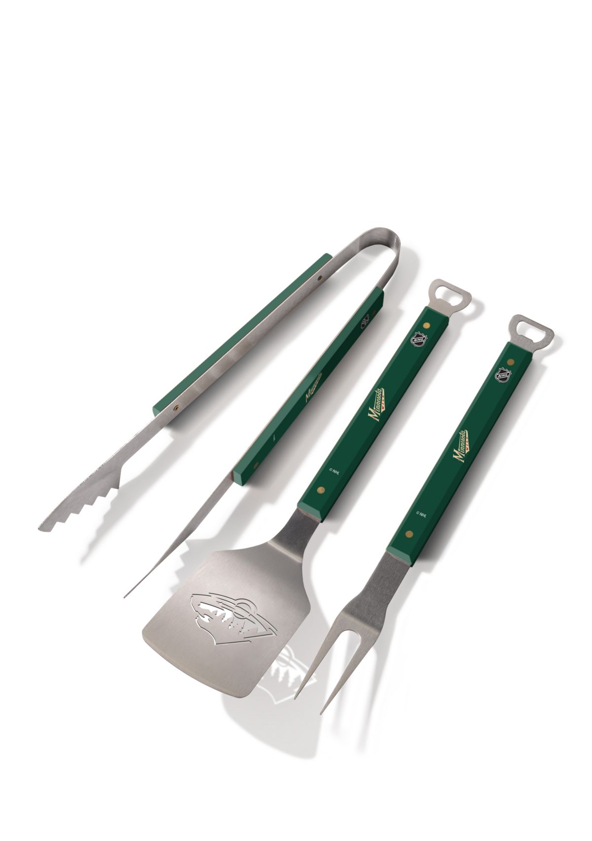 YouTheFan NHL Minnesota Wild Spirit Series 3-Piece BBQ Set