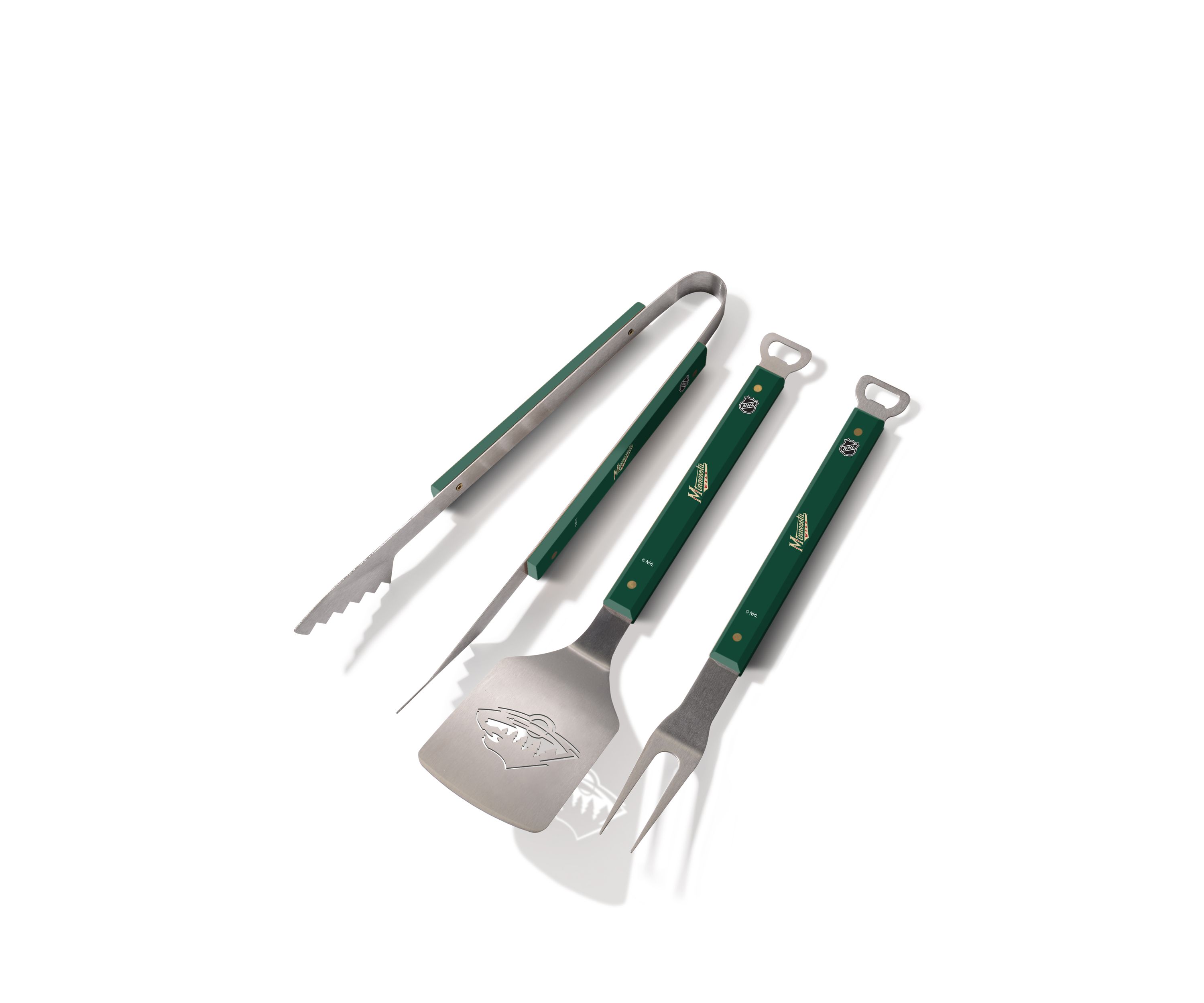 YouTheFan NHL Minnesota Wild Spirit Series 3-Piece BBQ Set