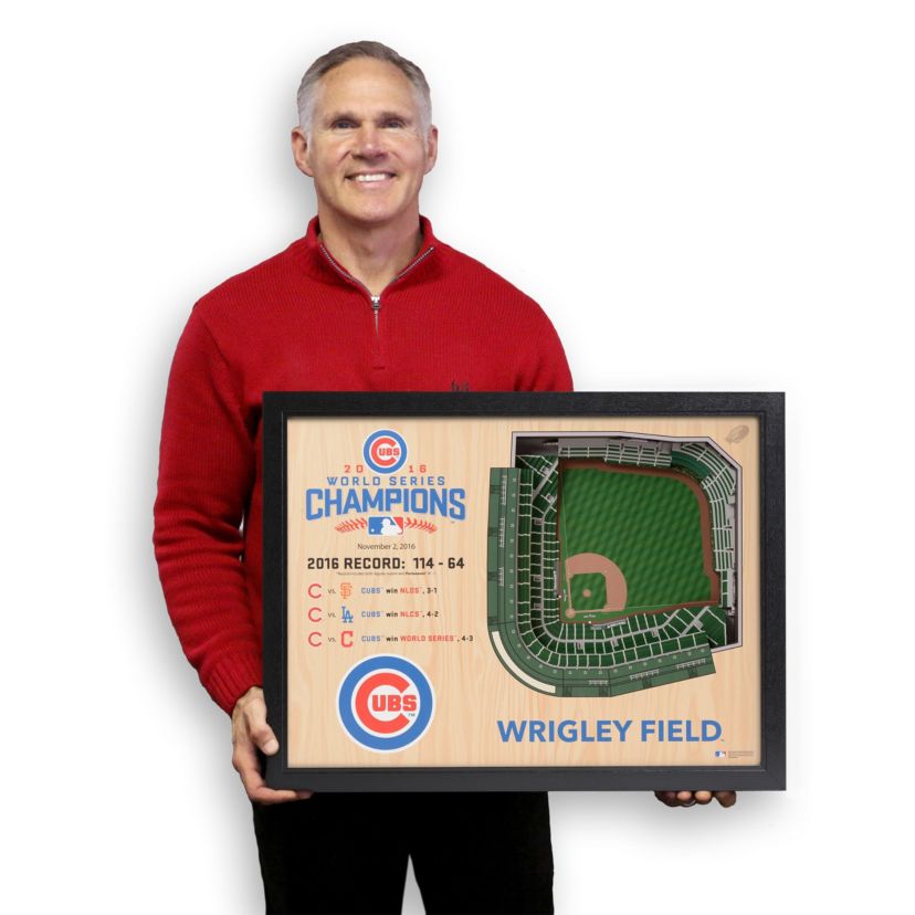 YouTheFan MLB Chicago Cubs World Series Champions 25-Layer StadiumViews 3D Wall Art - Wrigley Field