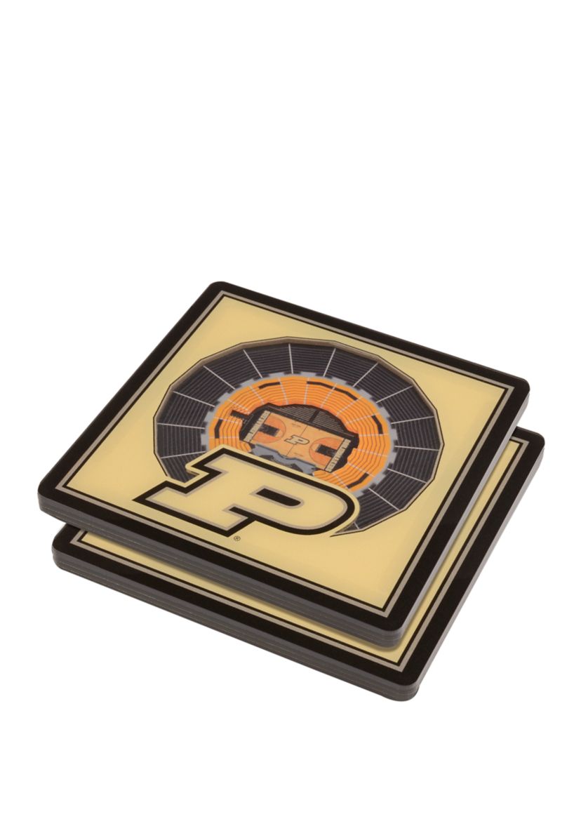 YouTheFan NCAA Purdue Boilermakers BB 3D StadiumView Coasters - Mackey Arena