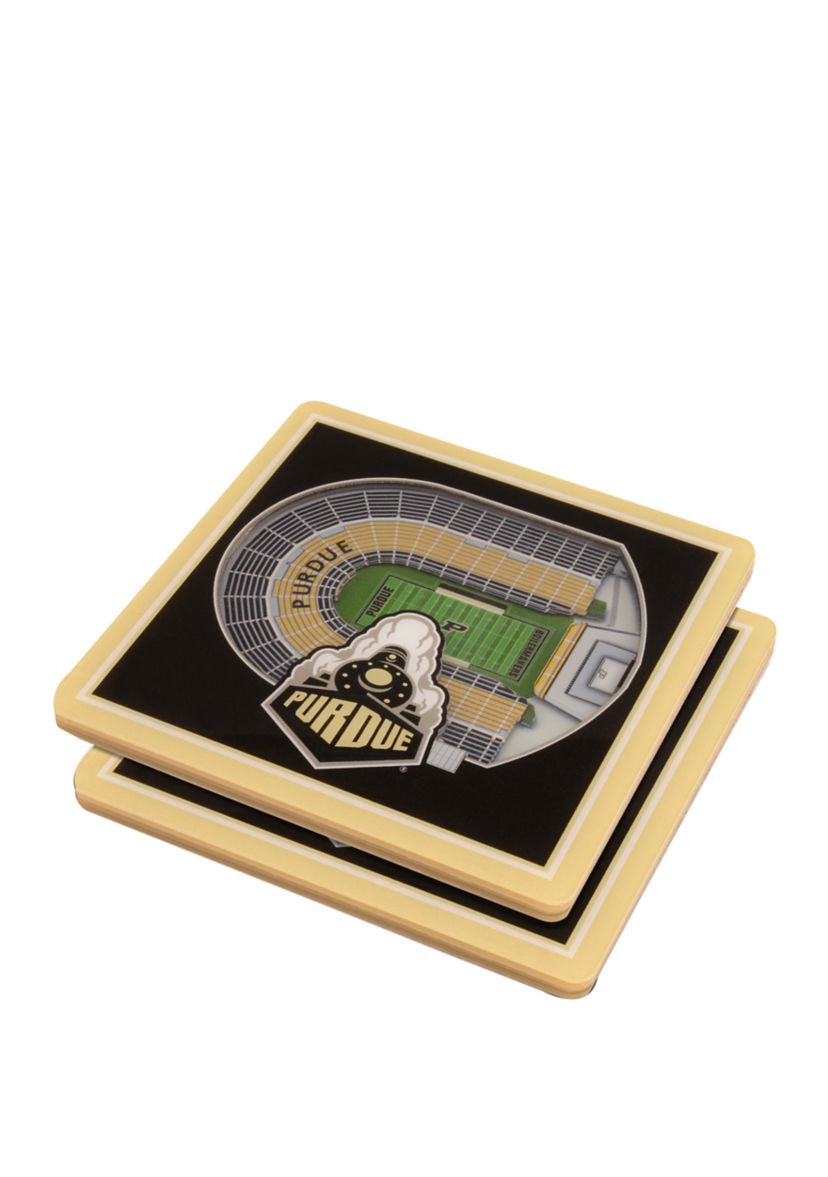 YouTheFan NCAA Purdue Boilermakers FB 3D StadiumView Coasters - Ross-Ade Stadium