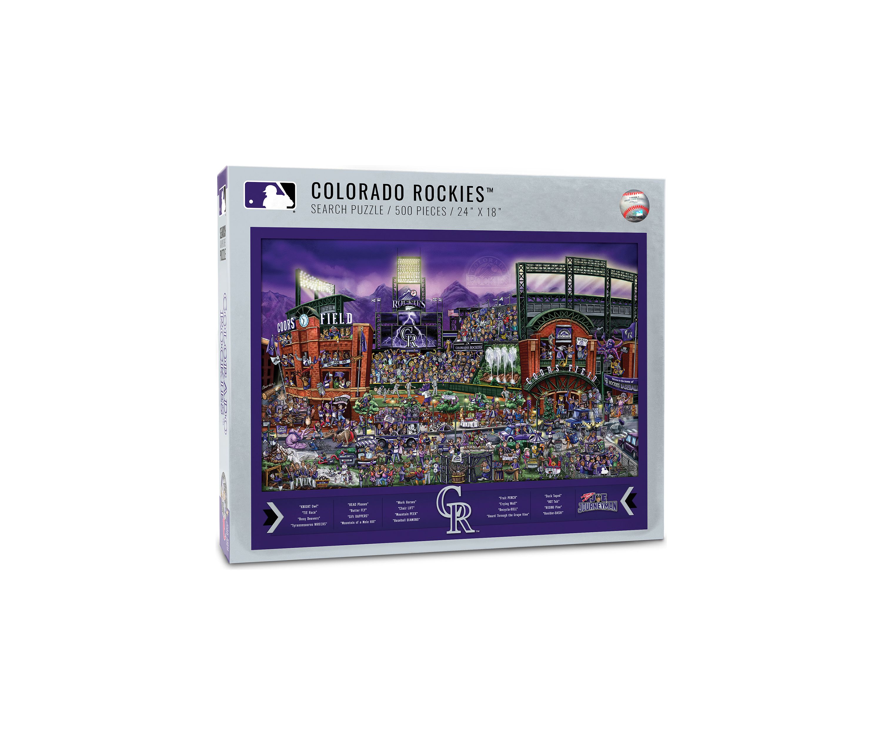 YouTheFan MLB Colorado Rockies Joe Journeyman 500pc Puzzle