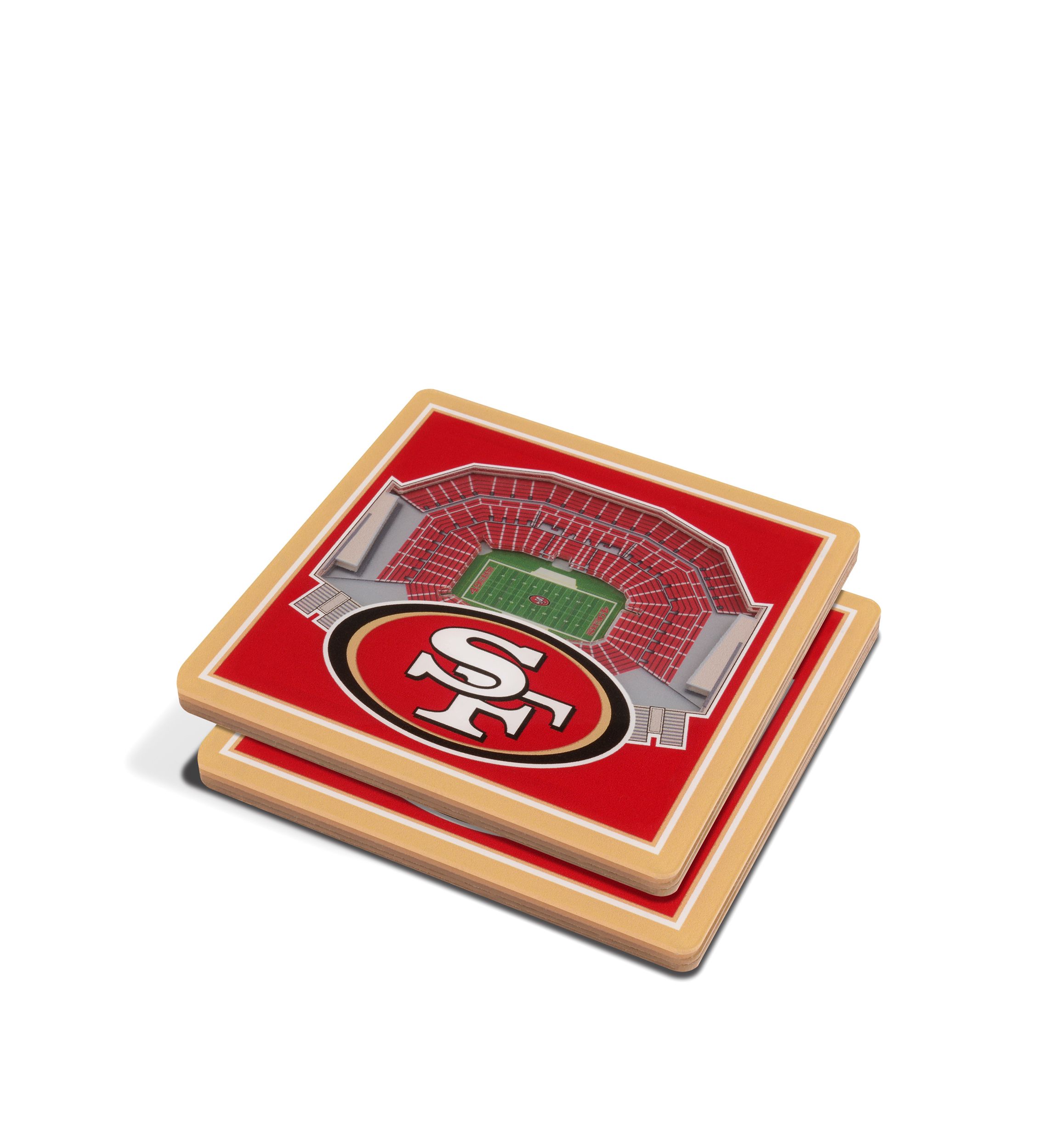 YouTheFan NFL San Francisco 49ers 3D StadiumView Coasters - Levis Stadium