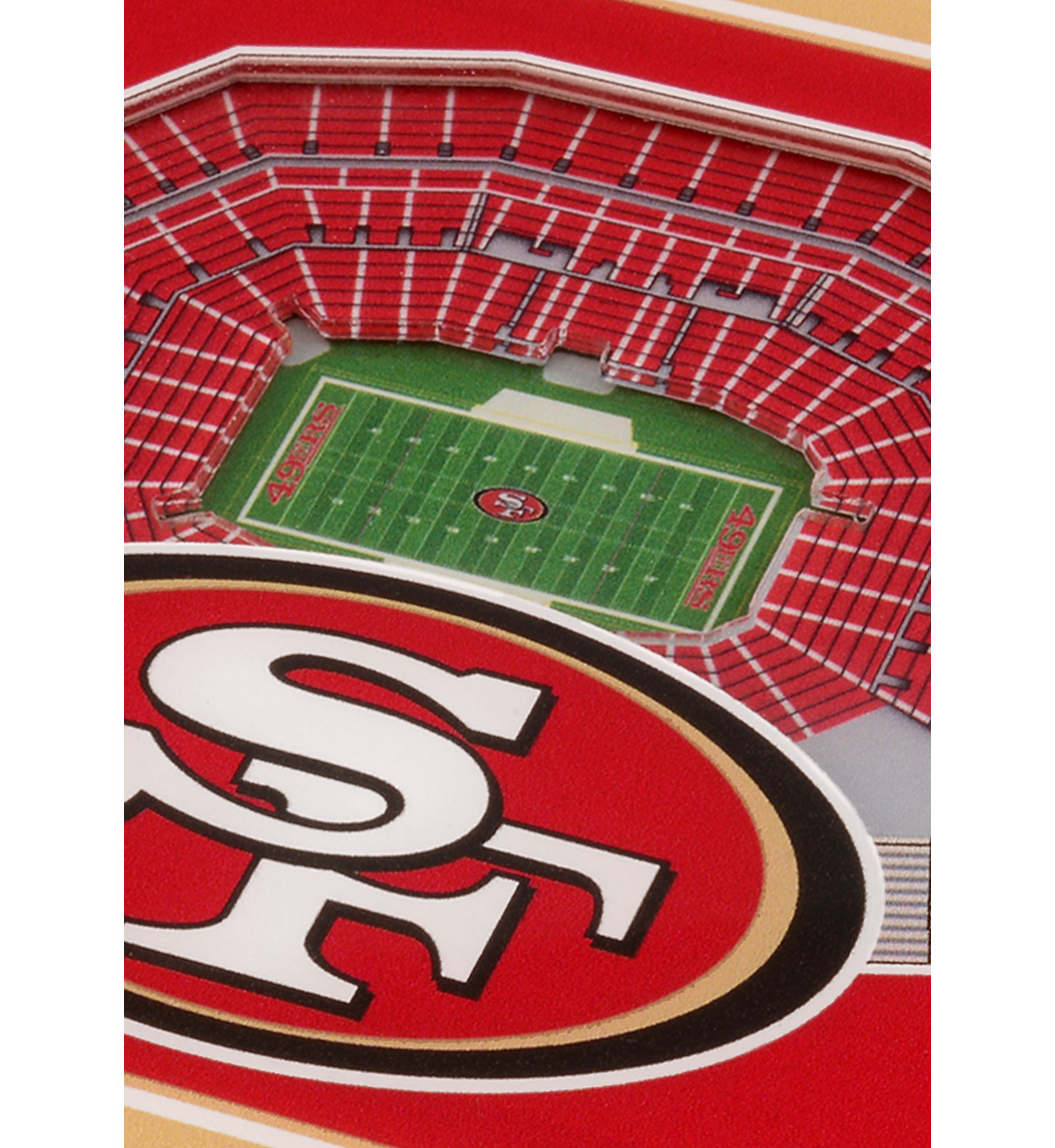YouTheFan NFL San Francisco 49ers 3D StadiumView Coasters - Levis Stadium