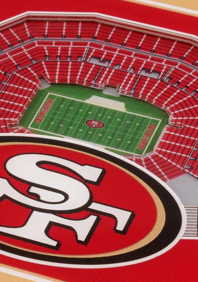 YouTheFan NFL San Francisco 49ers 3D StadiumView Coasters - Levis Stadium