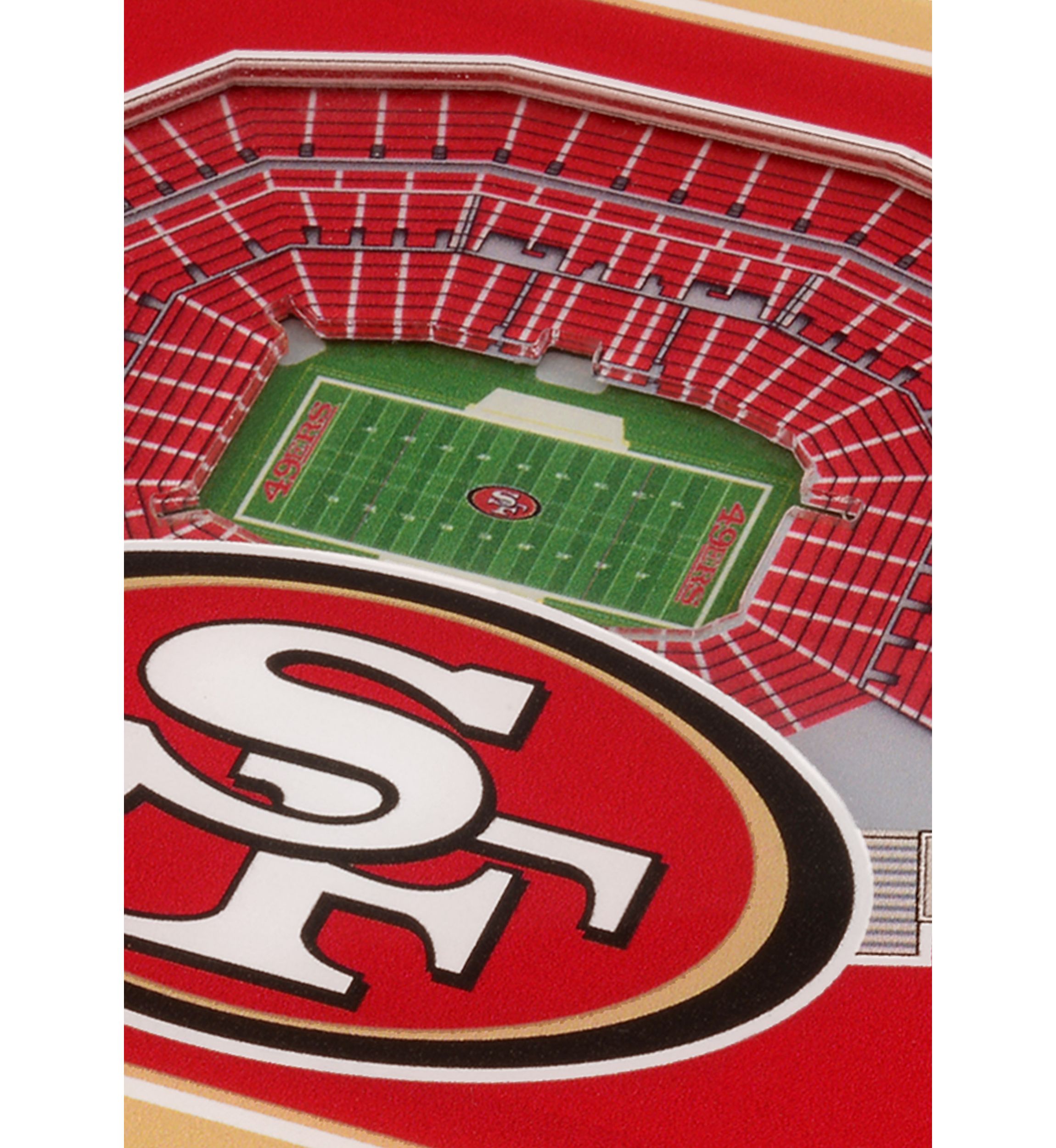 YouTheFan NFL San Francisco 49ers 3D StadiumView Coasters - Levis Stadium