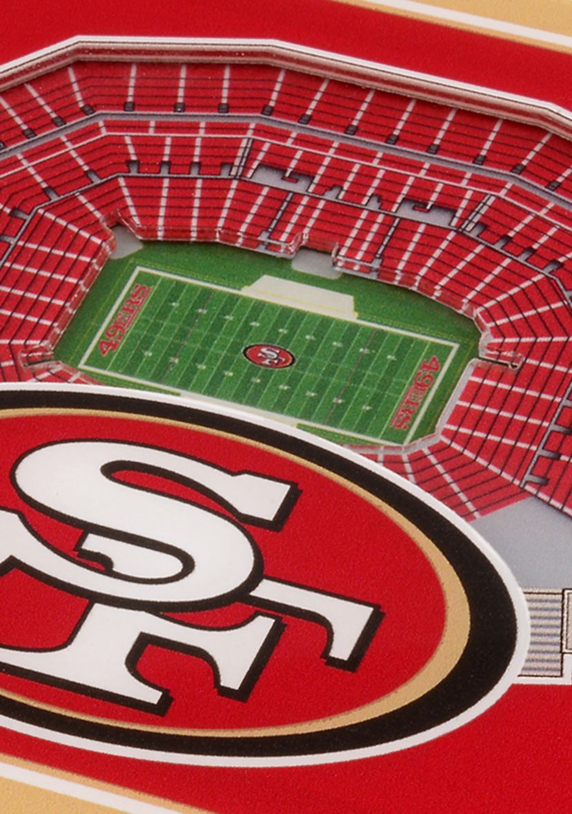 YouTheFan NFL San Francisco 49ers 3D StadiumView Coasters - Levis Stadium