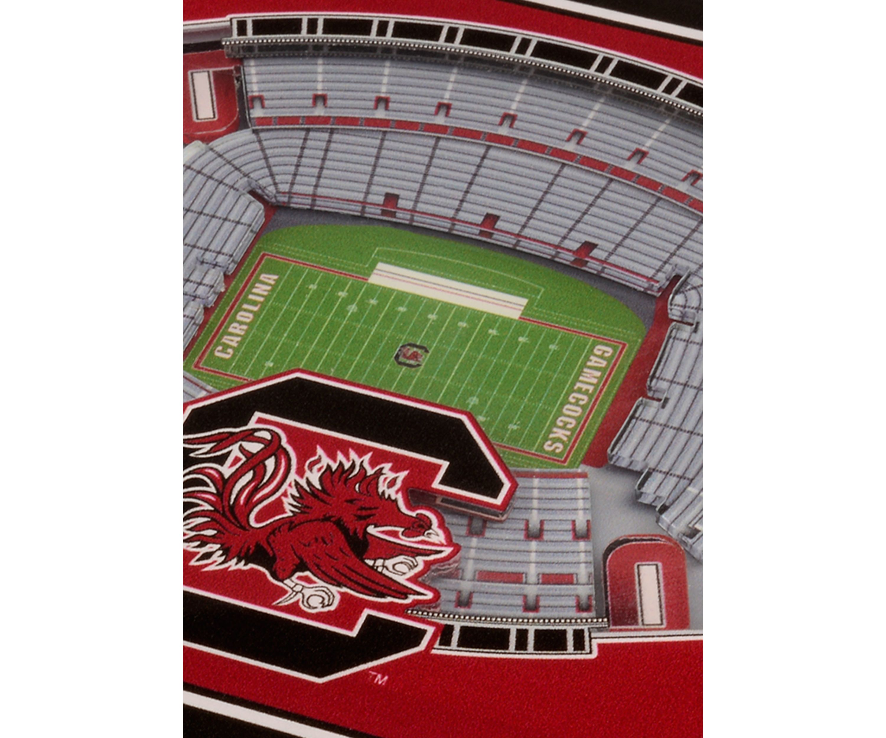 YouTheFan NCAA South Carolina Gamecocks 3D StadiumView Coasters - Williams-Brice Stadium