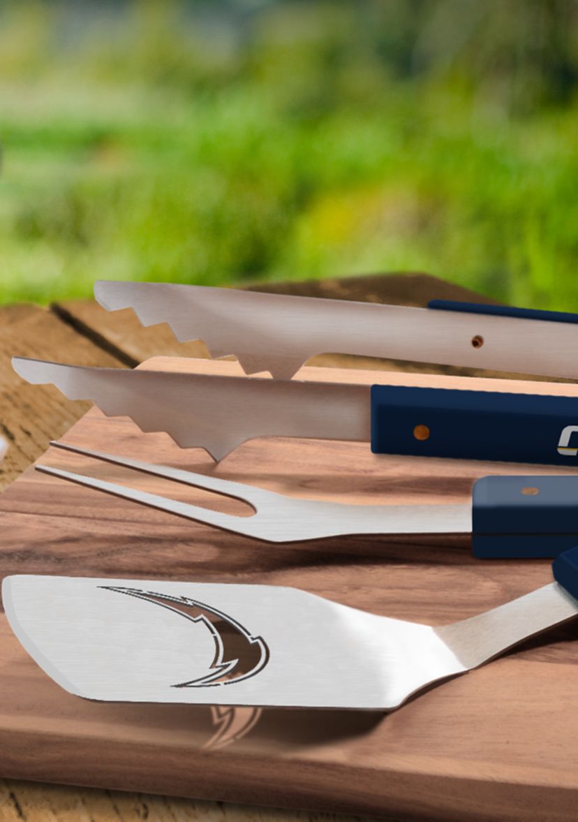 YouTheFan NFL Los Angeles Chargers Spirit Series 3-Piece BBQ Set