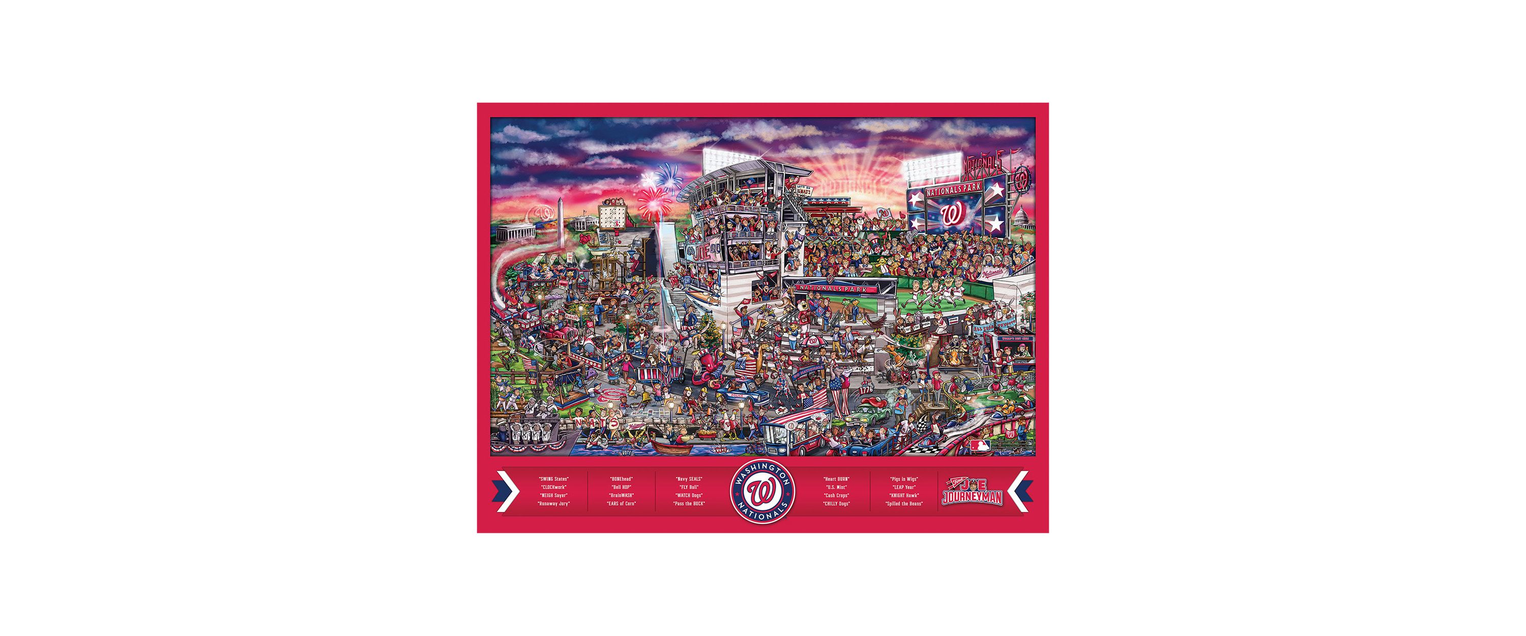 YouTheFan MLB Washington Nationals Joe Journeyman 500pc Puzzle