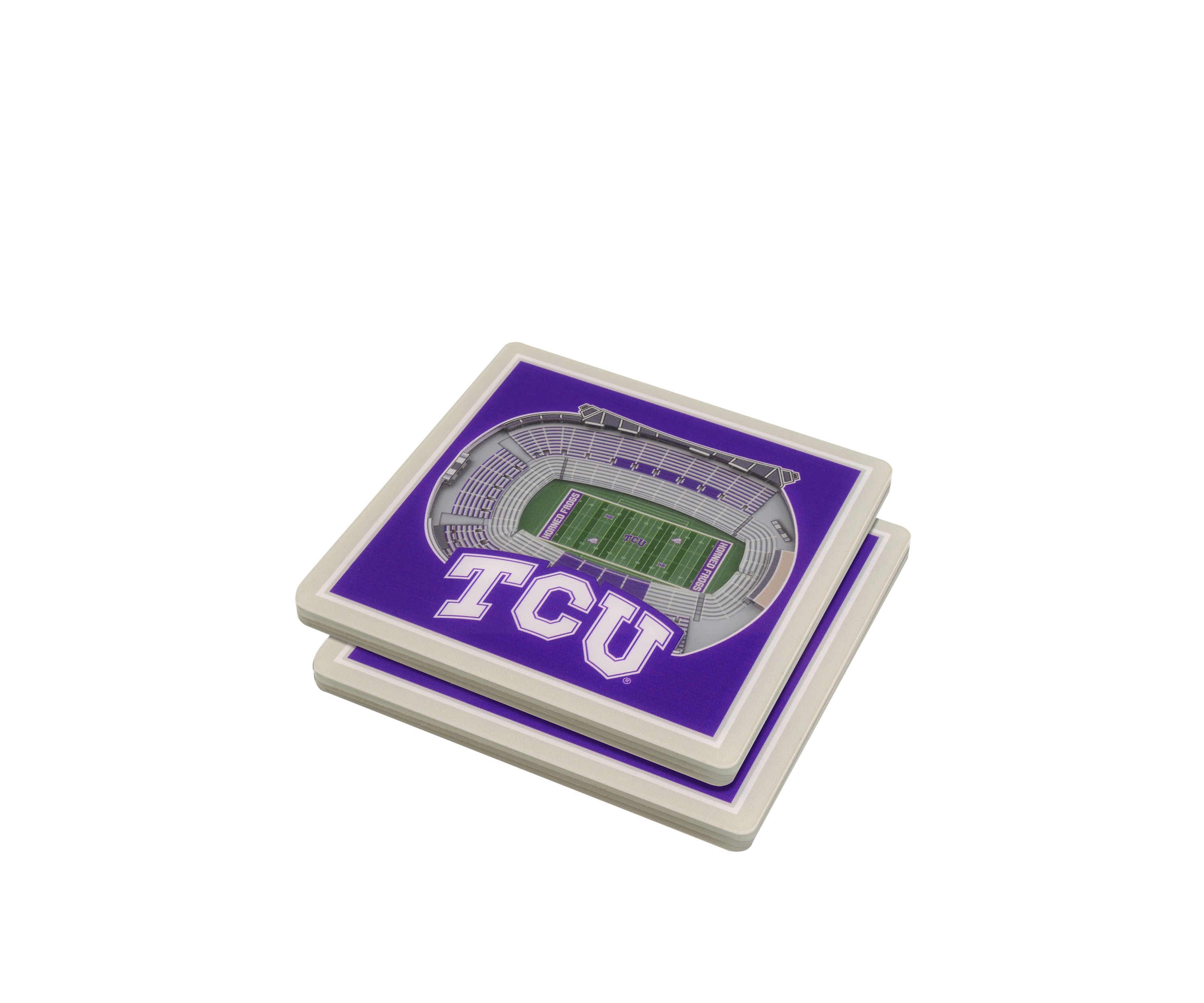 YouTheFan NCAA TCU Horned Frogs 3D StadiumView Coasters - Amon G. Carter Stadium