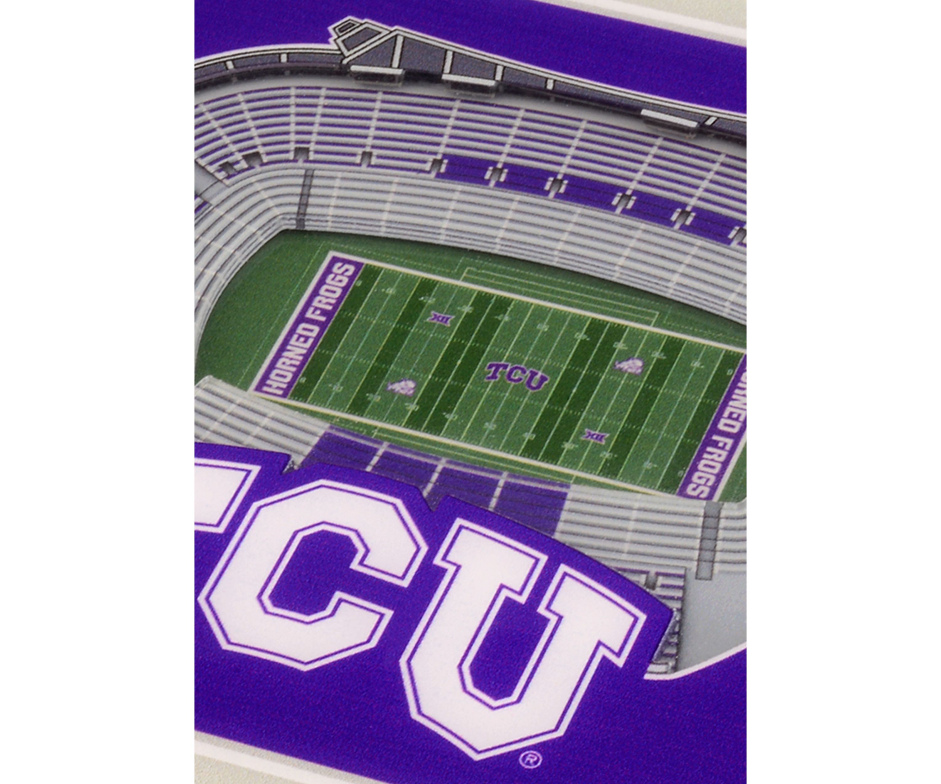 YouTheFan NCAA TCU Horned Frogs 3D StadiumView Coasters - Amon G. Carter Stadium