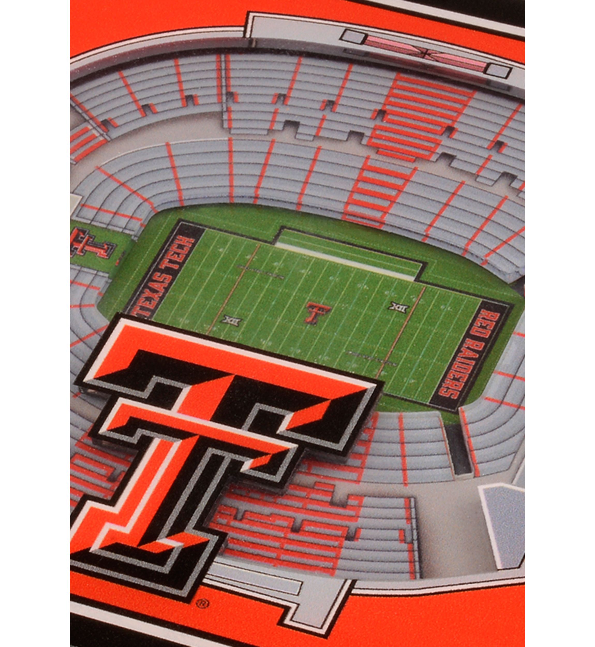YouTheFan NCAA Texas Tech Red Raiders 3D StadiumView Coasters - Jones AT&T Stadium