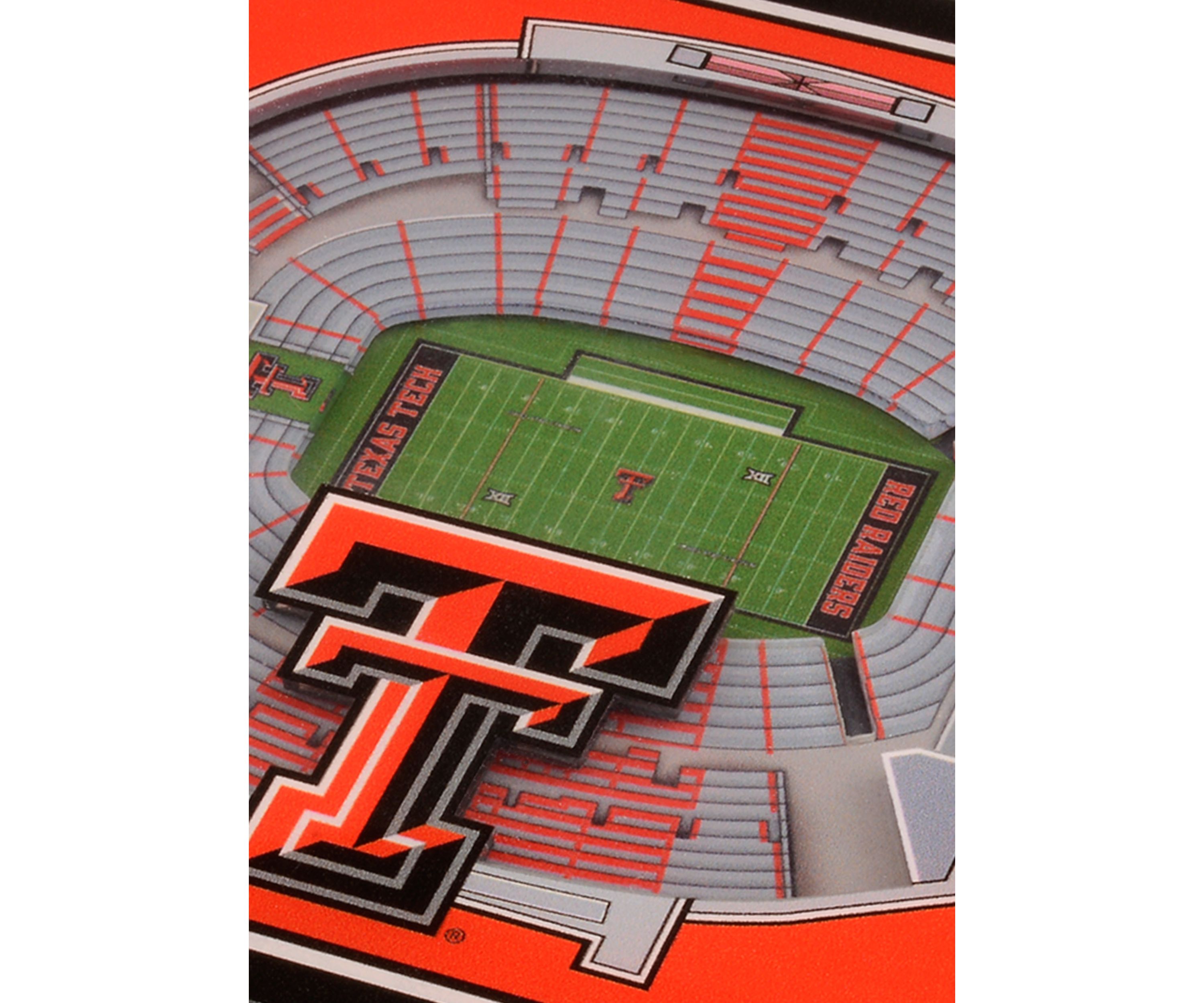 YouTheFan NCAA Texas Tech Red Raiders 3D StadiumView Coasters - Jones AT&T Stadium