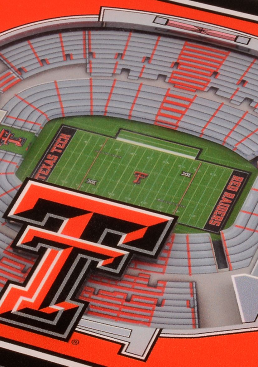YouTheFan NCAA Texas Tech Red Raiders 3D StadiumView Coasters - Jones AT&T Stadium
