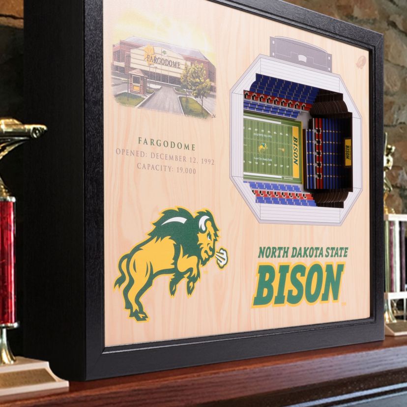 YouTheFan NCAA North Dakota State Bison 25-Layer StadiumViews 3D Wall Art - Fargodome