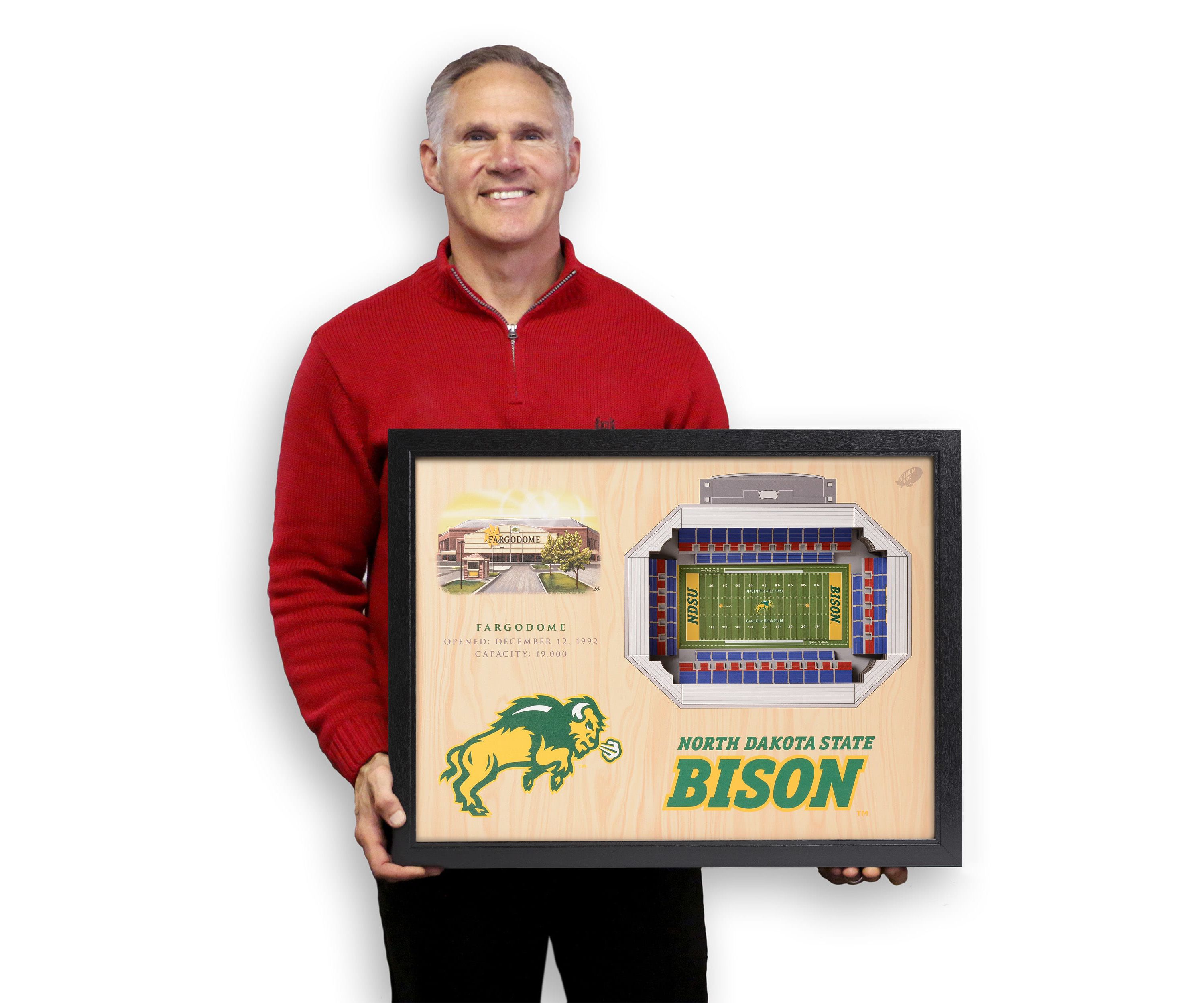 YouTheFan NCAA North Dakota State Bison 25-Layer StadiumViews 3D Wall Art - Fargodome