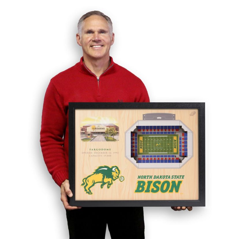 YouTheFan NCAA North Dakota State Bison 25-Layer StadiumViews 3D Wall Art - Fargodome