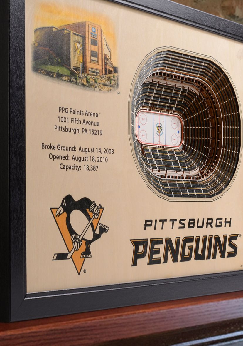 YouTheFan NHL Pittsburgh Penguins 25-Layer StadiumViews 3D Wall Art - PPG Paints Arena