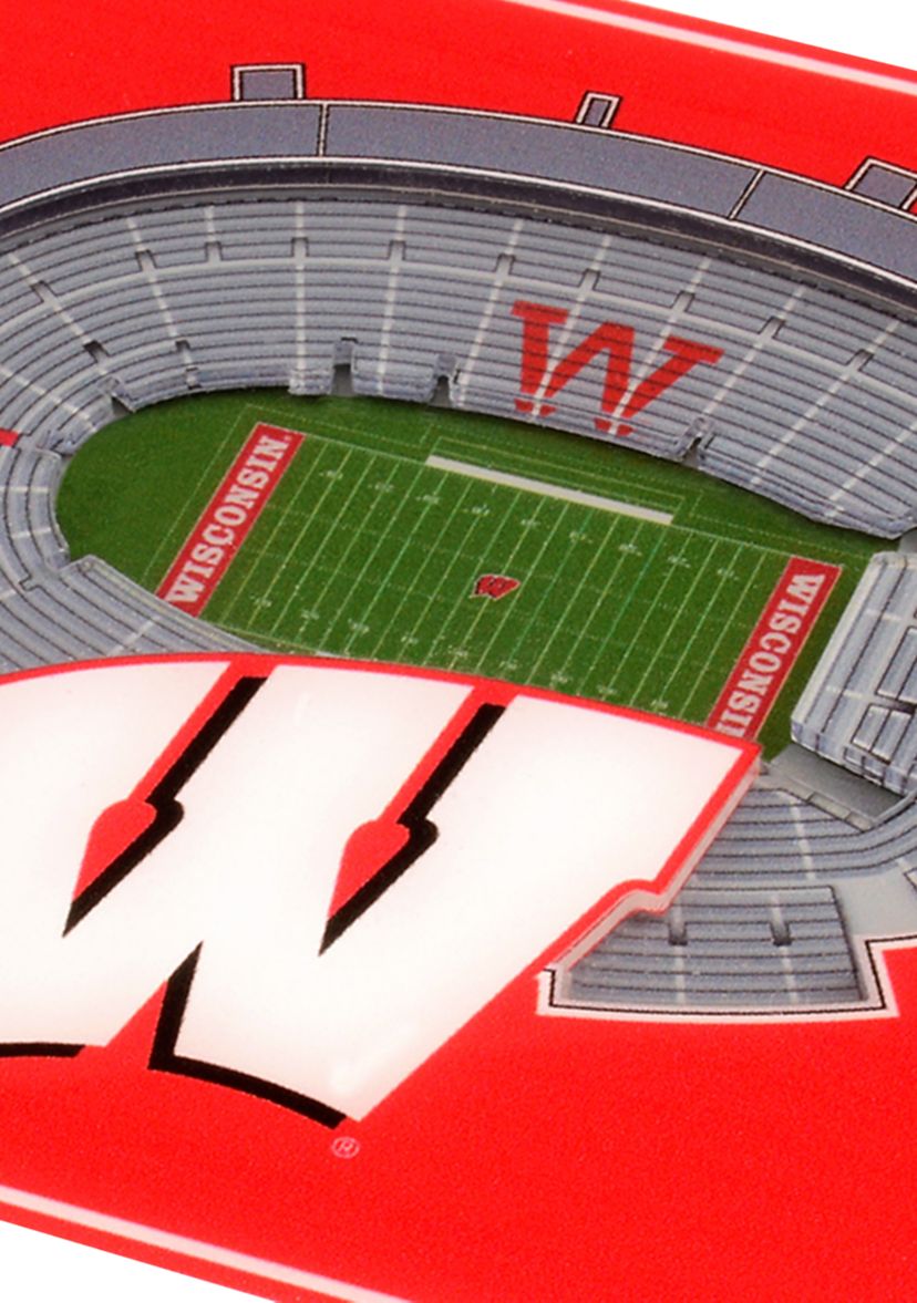 NCAA Wisconsin Badgers 3D StadiumViews Set of 2 Coasters - Camp Randall Stadium