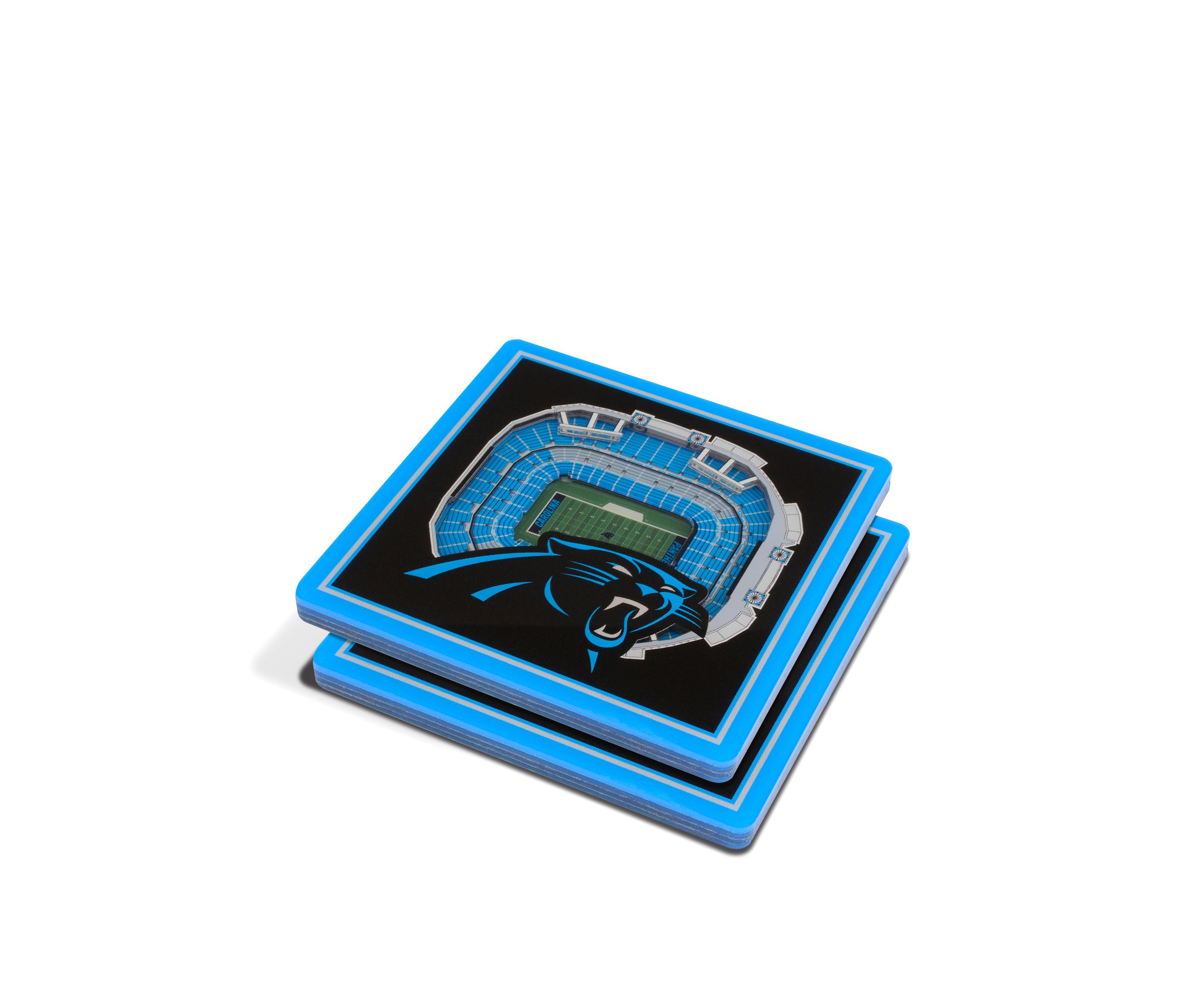 YouTheFan NFL Carolina Panthers 3D StadiumView Coasters - Bank of America Stadium