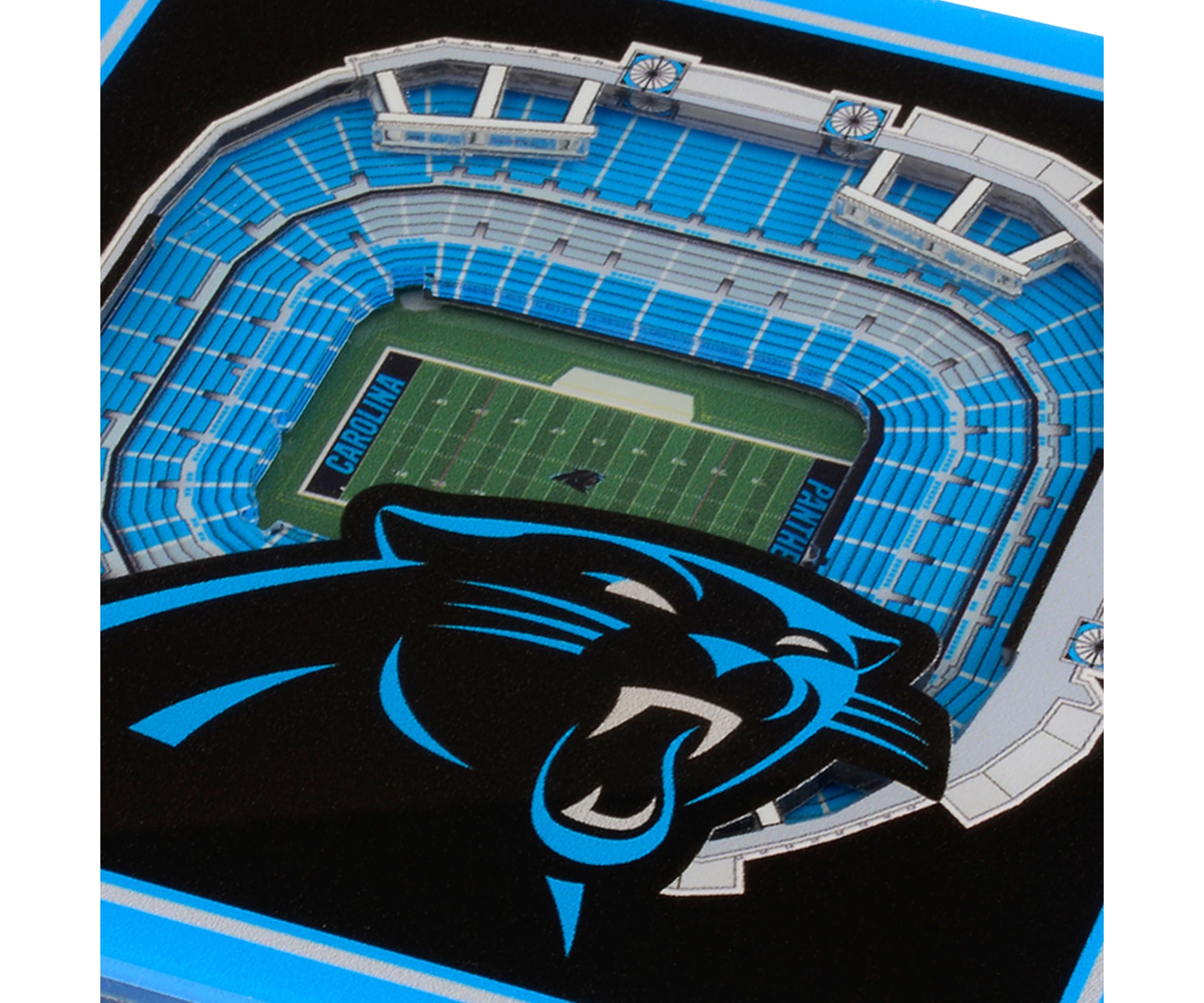 YouTheFan NFL Carolina Panthers 3D StadiumView Coasters - Bank of America Stadium