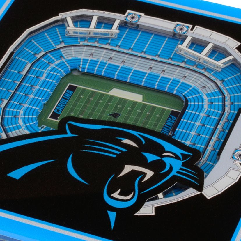 YouTheFan NFL Carolina Panthers 3D StadiumView Coasters - Bank of America Stadium