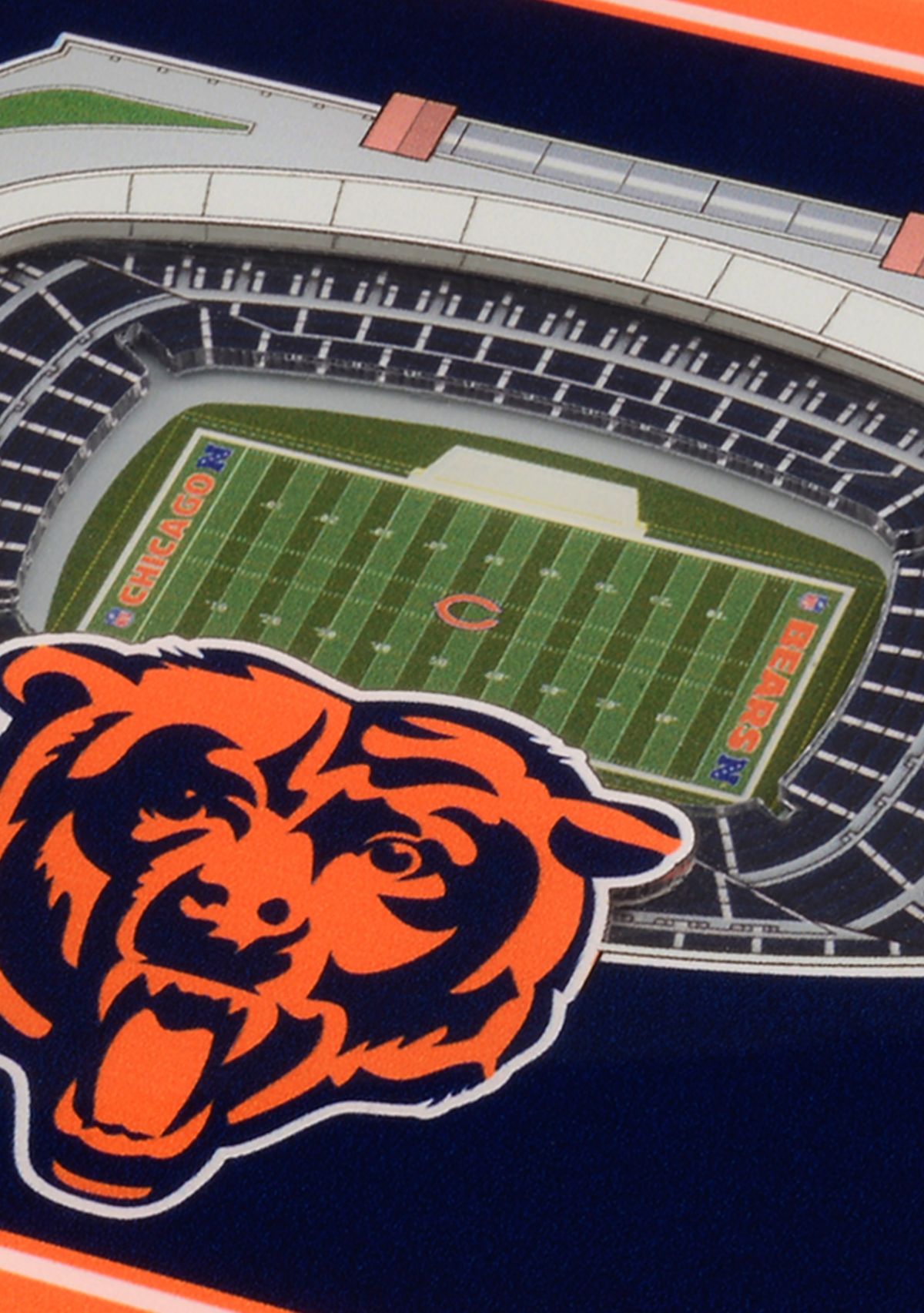YouTheFan NFL Chicago Bears 3D StadiumView Coasters - Soldier Field