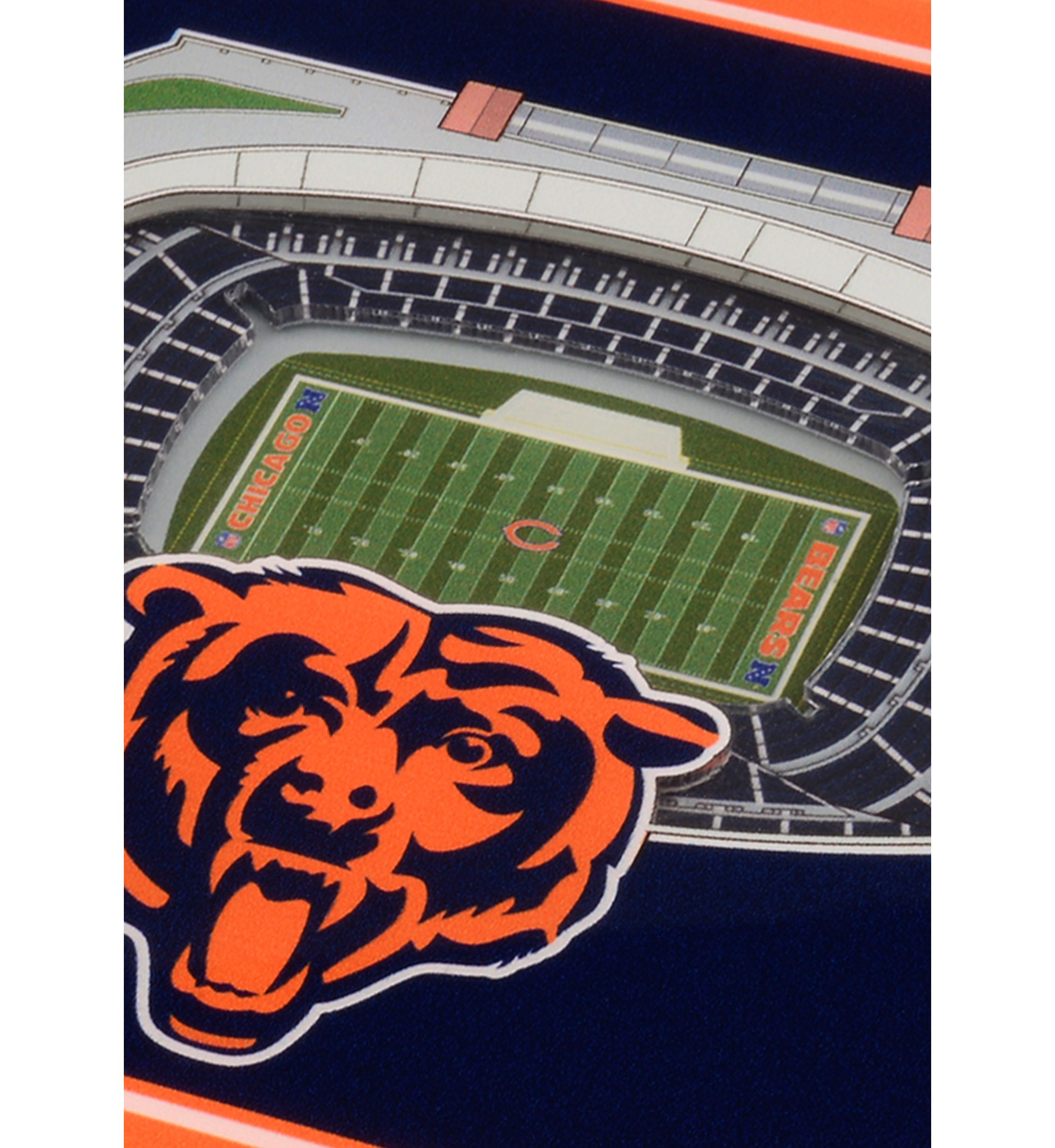 YouTheFan NFL Chicago Bears 3D StadiumView Coasters - Soldier Field