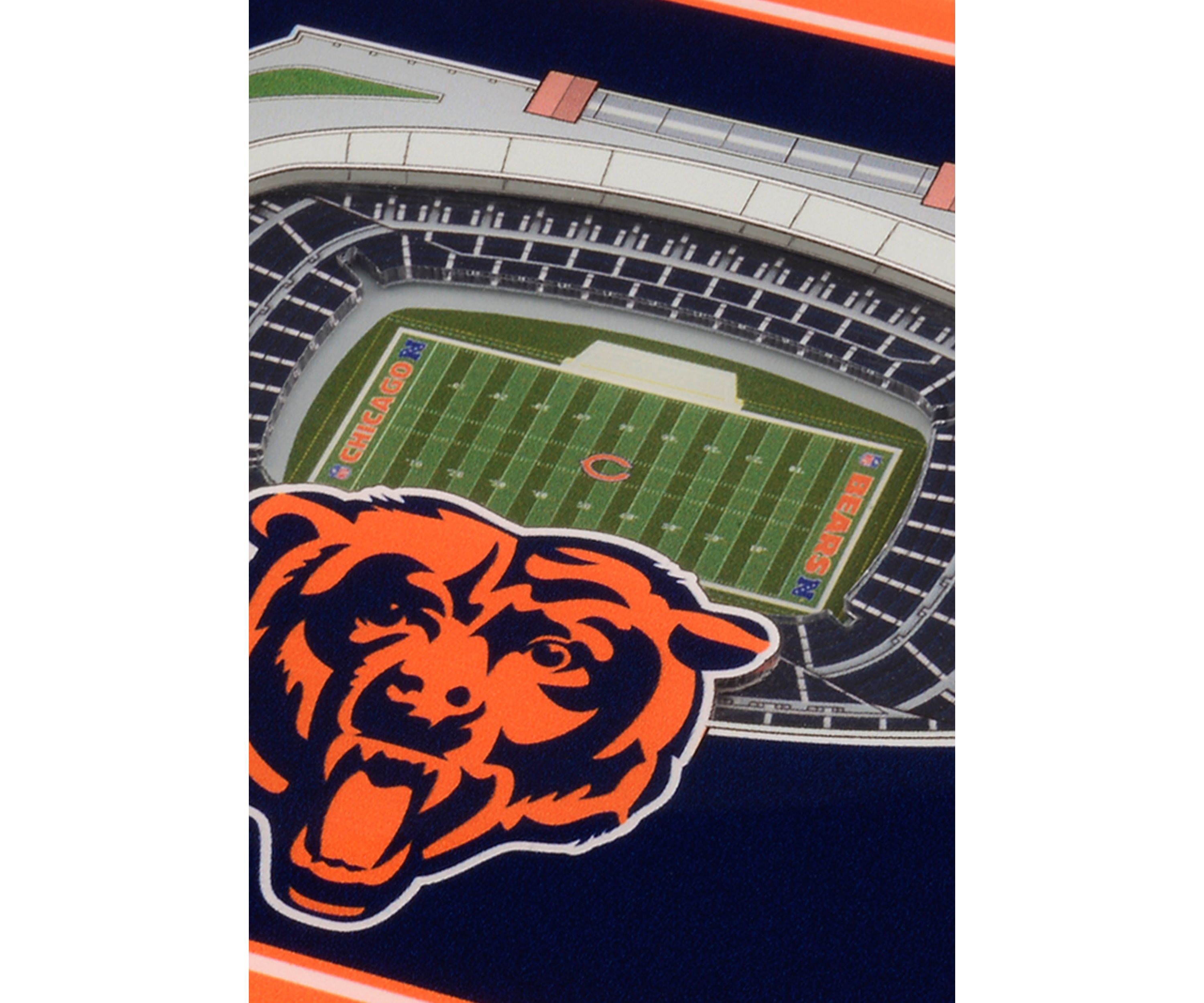 YouTheFan NFL Chicago Bears 3D StadiumView Coasters - Soldier Field