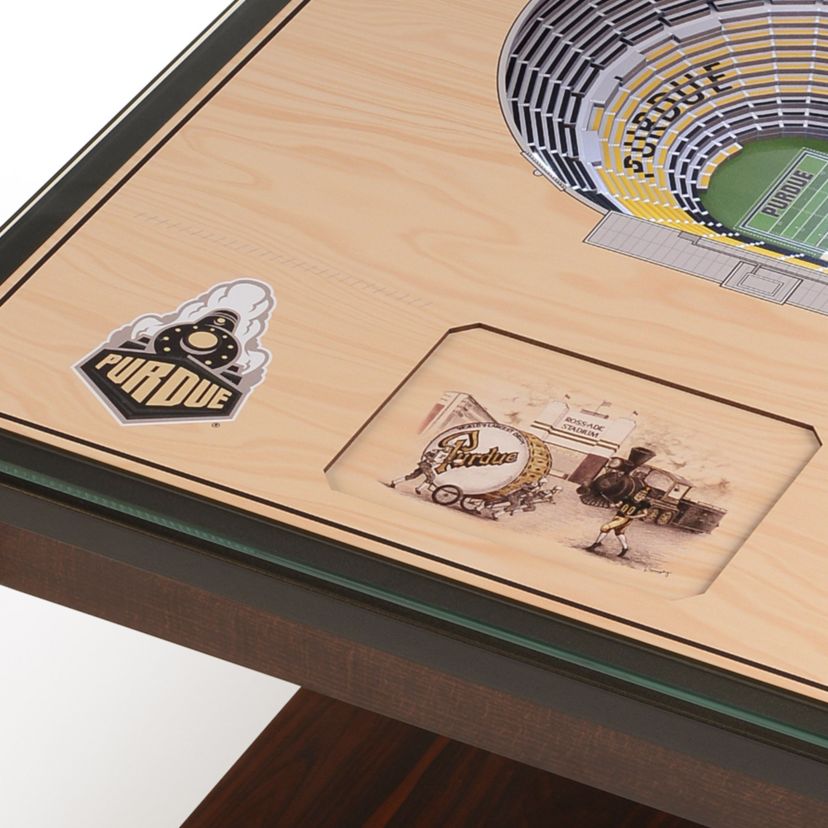 YouTheFan NCAA Purdue Boilermakers 25-Layer StadiumViews Lighted End Table - Rose-Ade Stadium