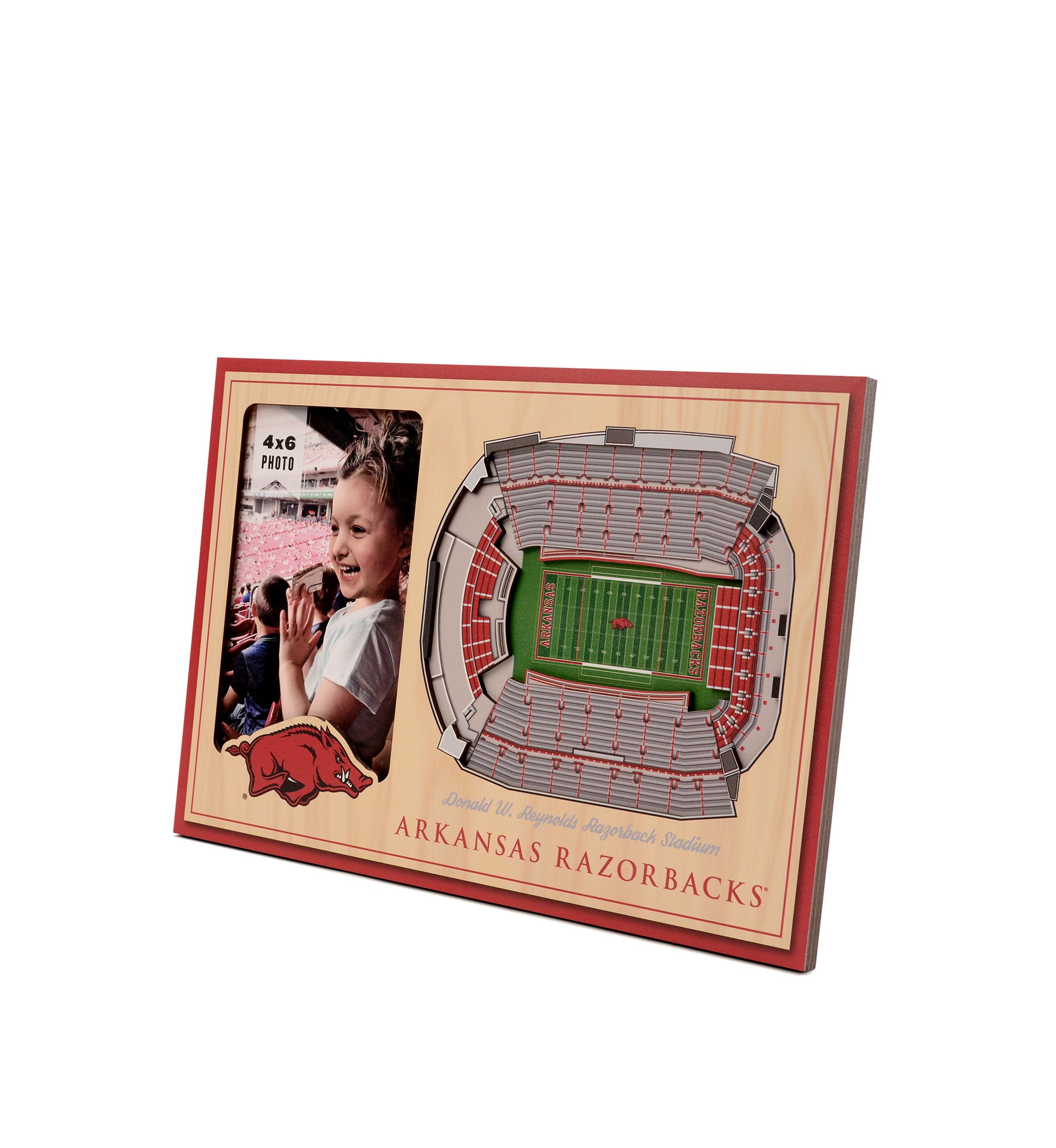 YouTheFan NCAA Arkansas Razorbacks 3D StadiumView Picture Frame - Donald W. Reynolds Razorback Stadium