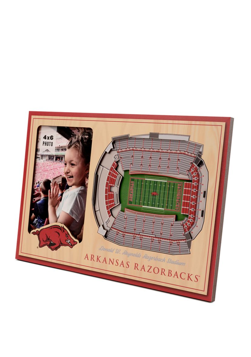 YouTheFan NCAA Arkansas Razorbacks 3D StadiumView Picture Frame - Donald W. Reynolds Razorback Stadium