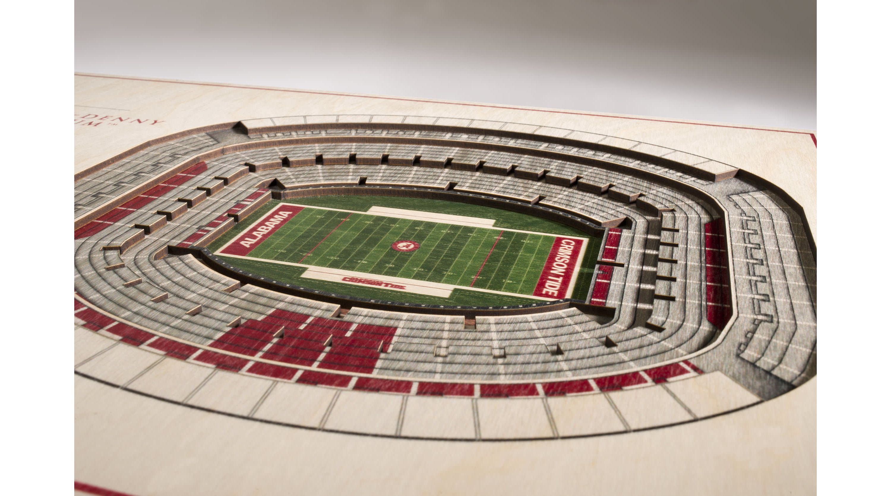 YouTheFan NCAA Alabama Crimson Tide 5-Layer StadiumView 3D Wall Art - Bryant-Denny Stadium