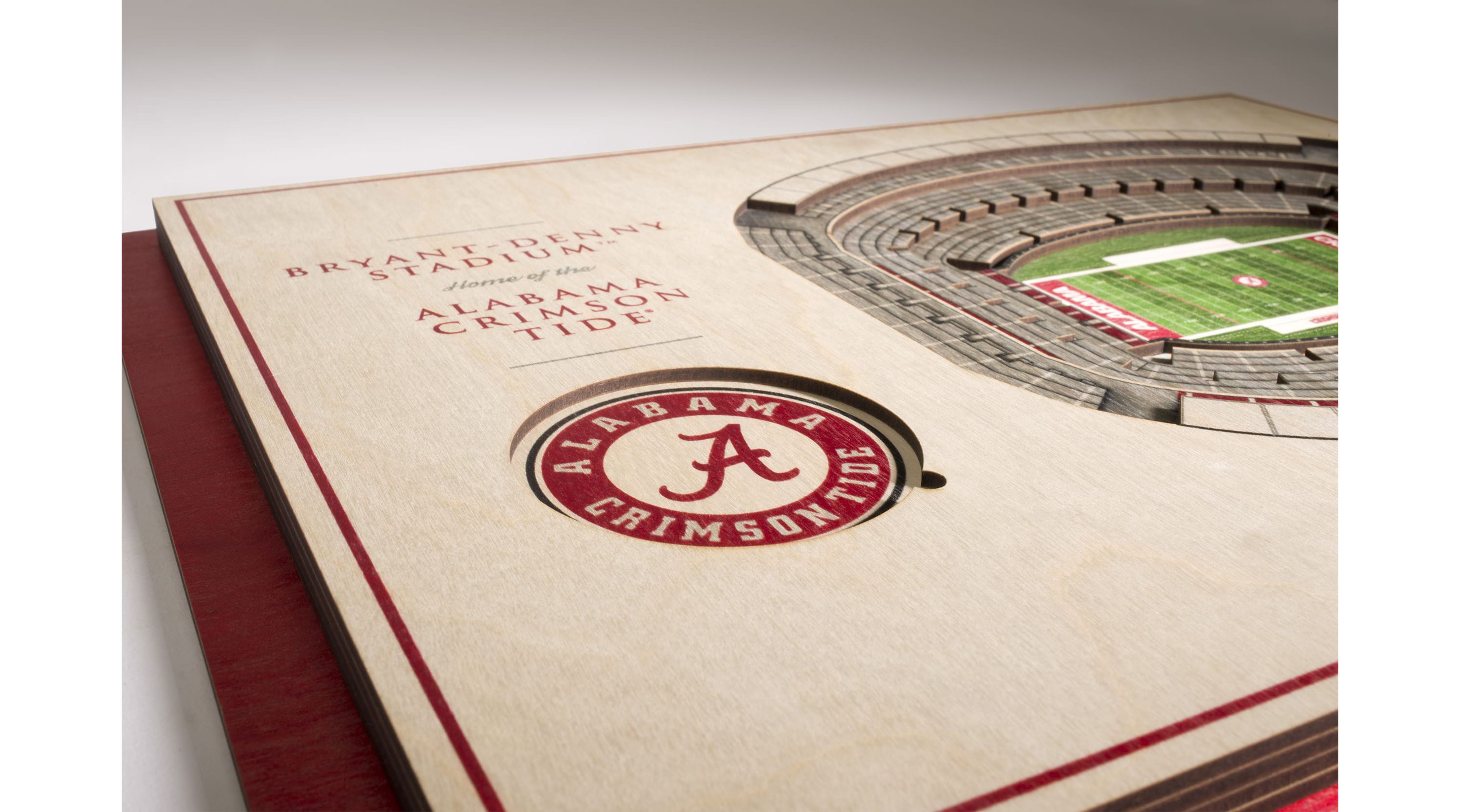 YouTheFan NCAA Alabama Crimson Tide 5-Layer StadiumView 3D Wall Art - Bryant-Denny Stadium