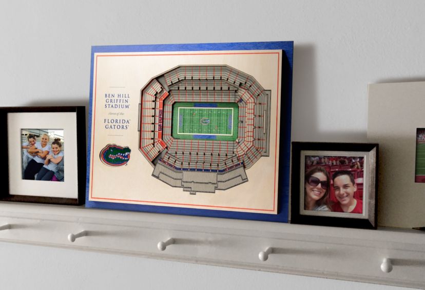 YouTheFan NCAA Florida Gators 5-Layer StadiumView 3D Wall Art - Ben Hill Griffin Stadium