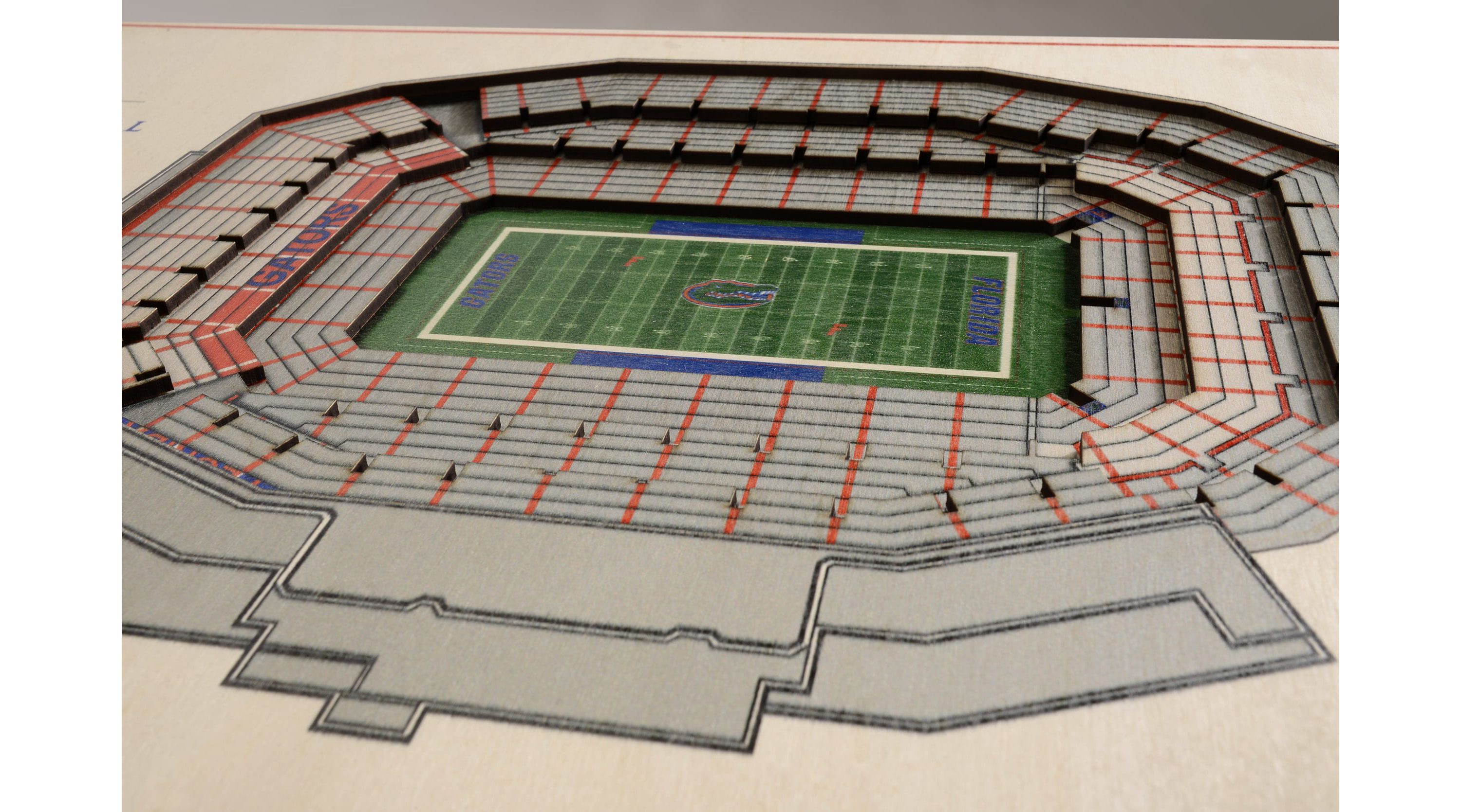 YouTheFan NCAA Florida Gators 5-Layer StadiumView 3D Wall Art - Ben Hill Griffin Stadium