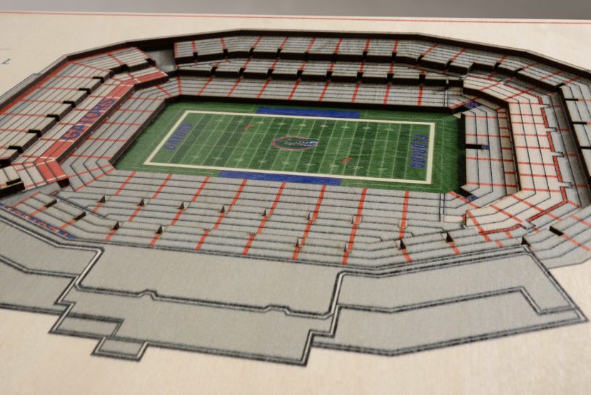 YouTheFan NCAA Florida Gators 5-Layer StadiumView 3D Wall Art - Ben Hill Griffin Stadium