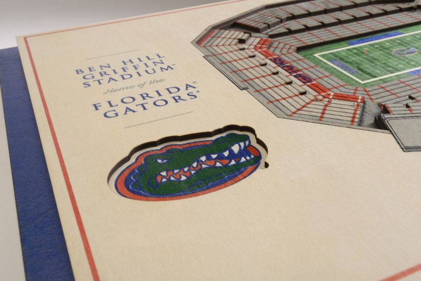 YouTheFan NCAA Florida Gators 5-Layer StadiumView 3D Wall Art - Ben Hill Griffin Stadium