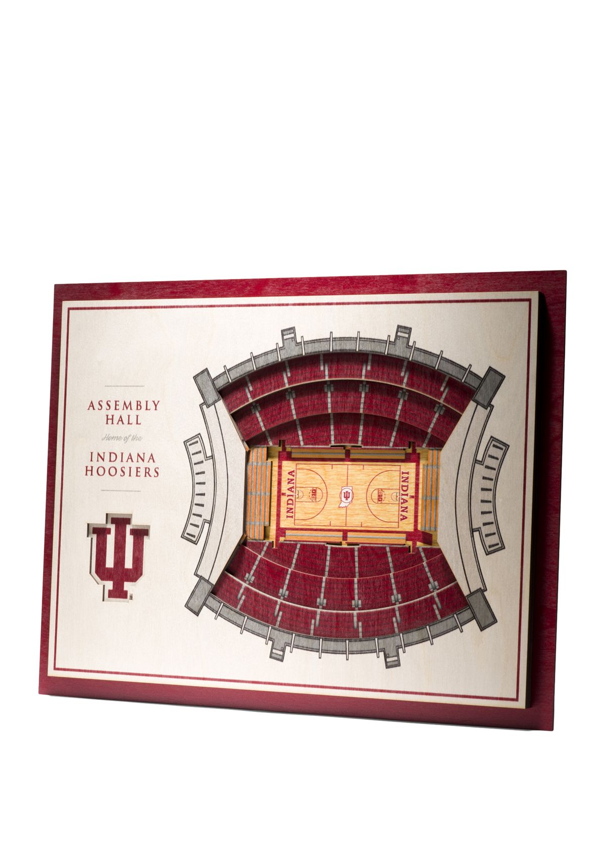 YouTheFan NCAA Indiana Hoosiers 5-Layer StadiumView 3D Wall Art - Assembly Hall
