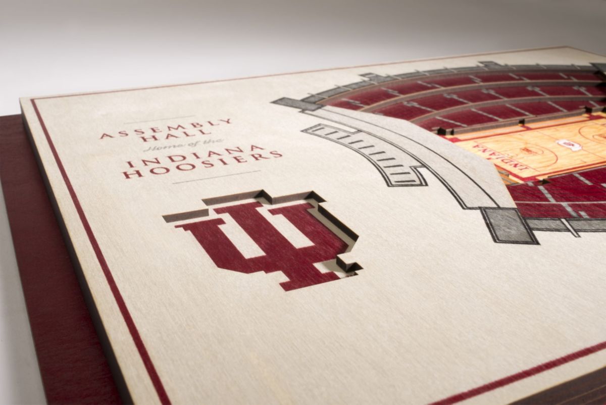 YouTheFan NCAA Indiana Hoosiers 5-Layer StadiumView 3D Wall Art - Assembly Hall