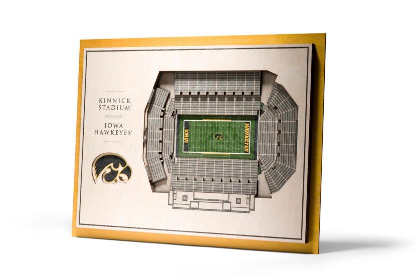 YouTheFan NCAA Iowa Hawkeyes 5-Layer StadiumView 3D Wall Art - Kinnick Stadium