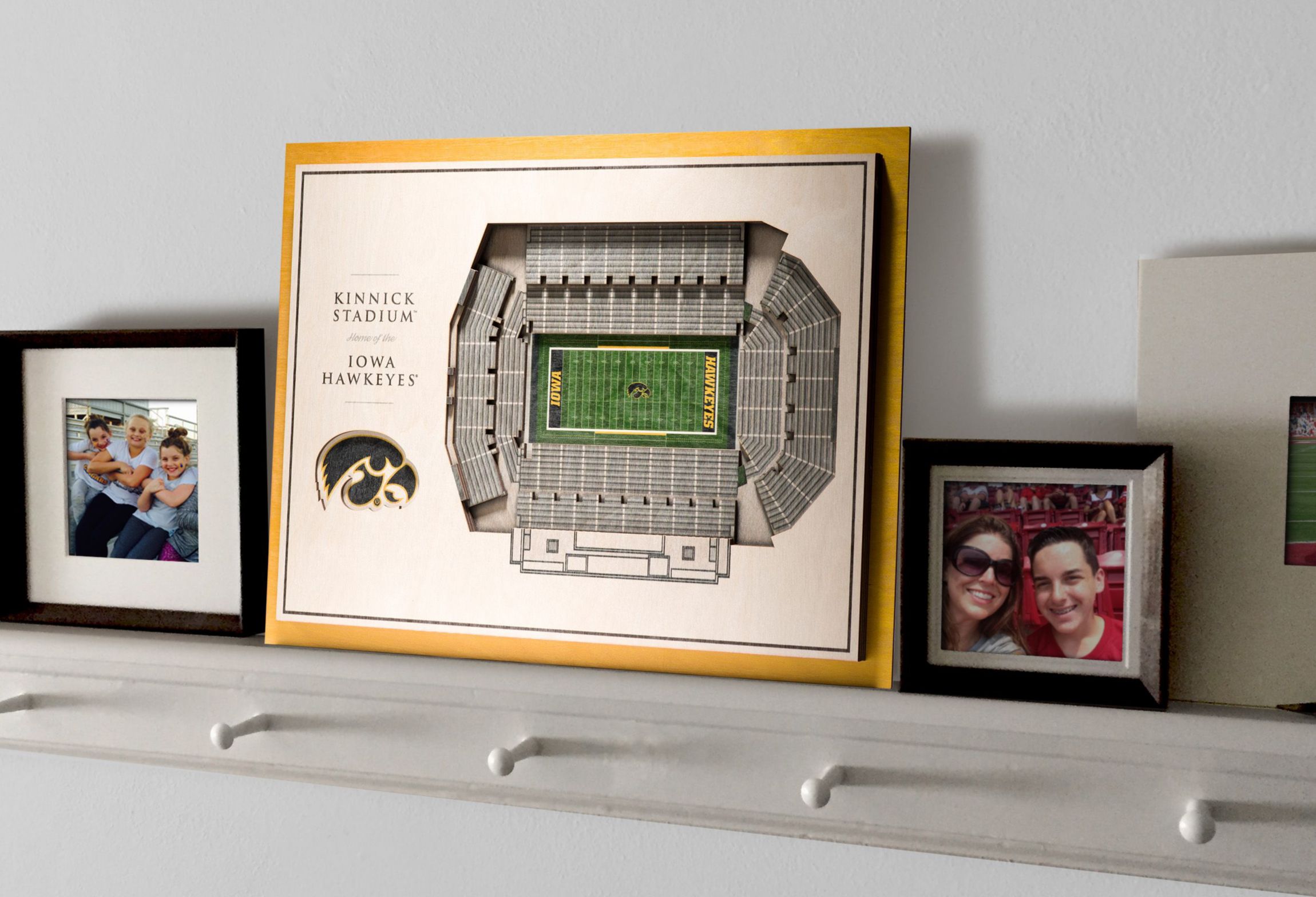 YouTheFan NCAA Iowa Hawkeyes 5-Layer StadiumView 3D Wall Art - Kinnick Stadium