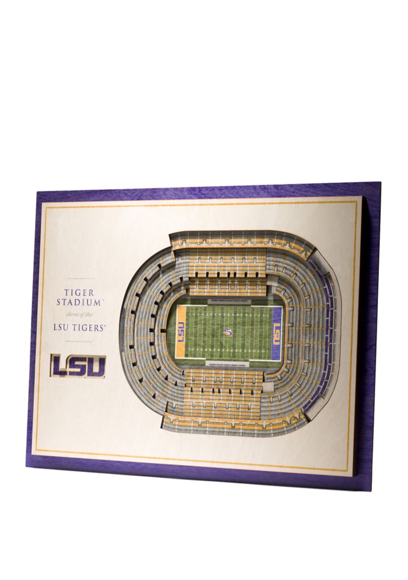 YouTheFan NCAA LSU Tigers 5-Layer StadiumView 3D Wall Art - Tiger Stadium